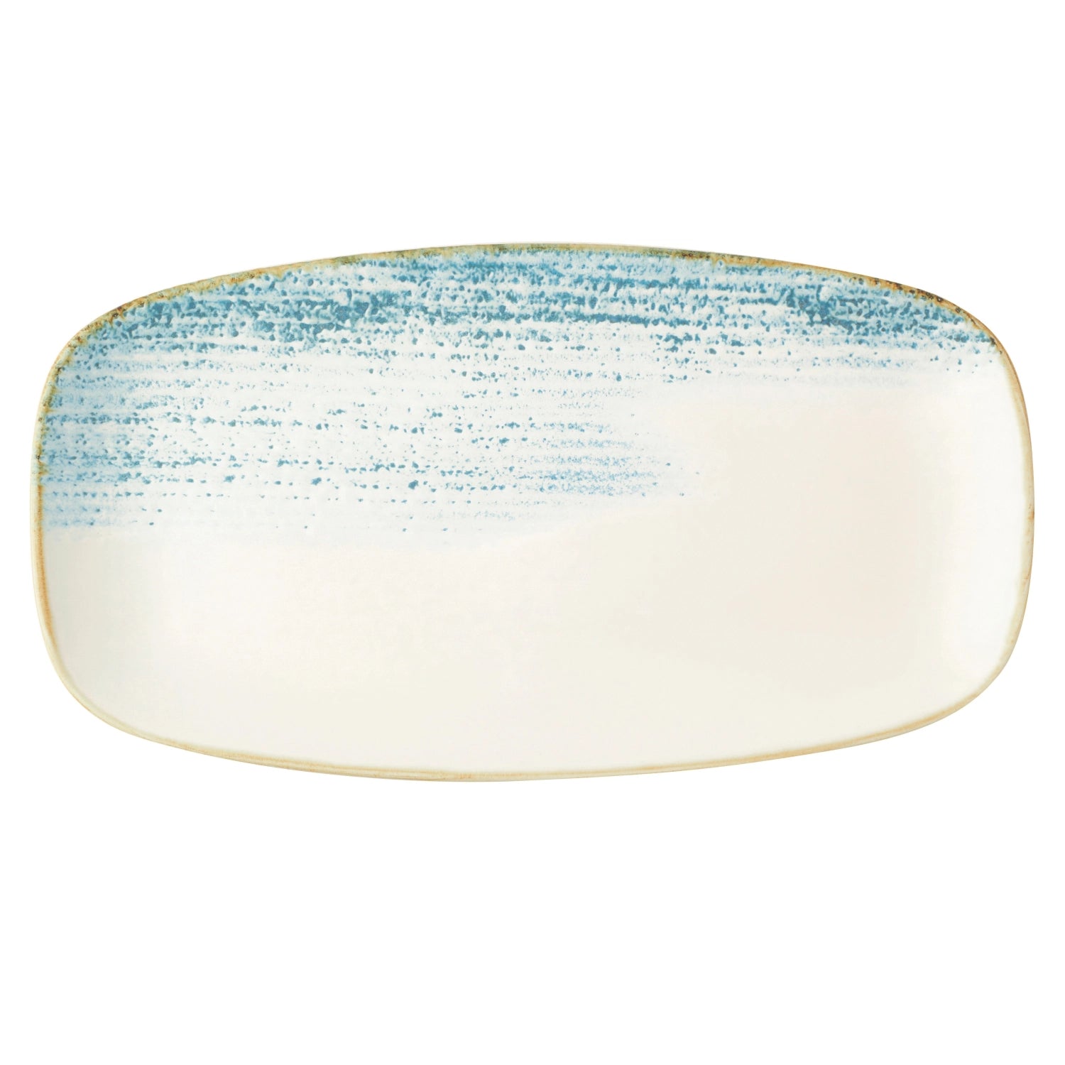 S.P. Homespun Accents Aquamarine Chefs Obl.Platte 35,5 x 18,9 c