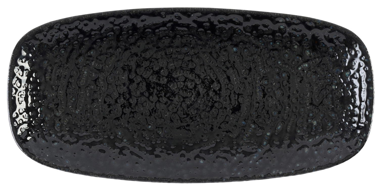S.PAssiette de chef Homespun Chroma Black 20 x 12,1 cm