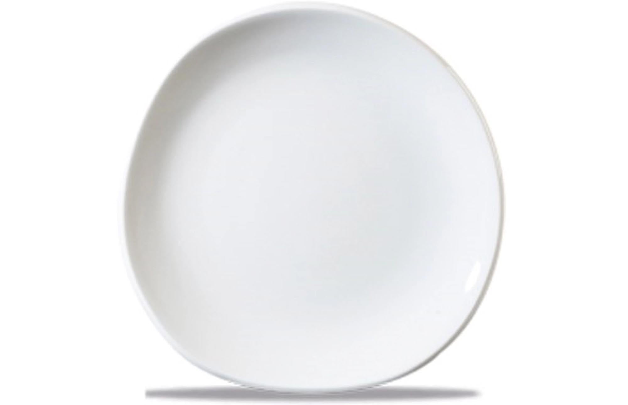 Eleganter 18,6 cm Trace Organic Teller von Churchill: Hochwertiges Porzellan, zeitloses Design, ideal für Vorspeisen und Desserts.