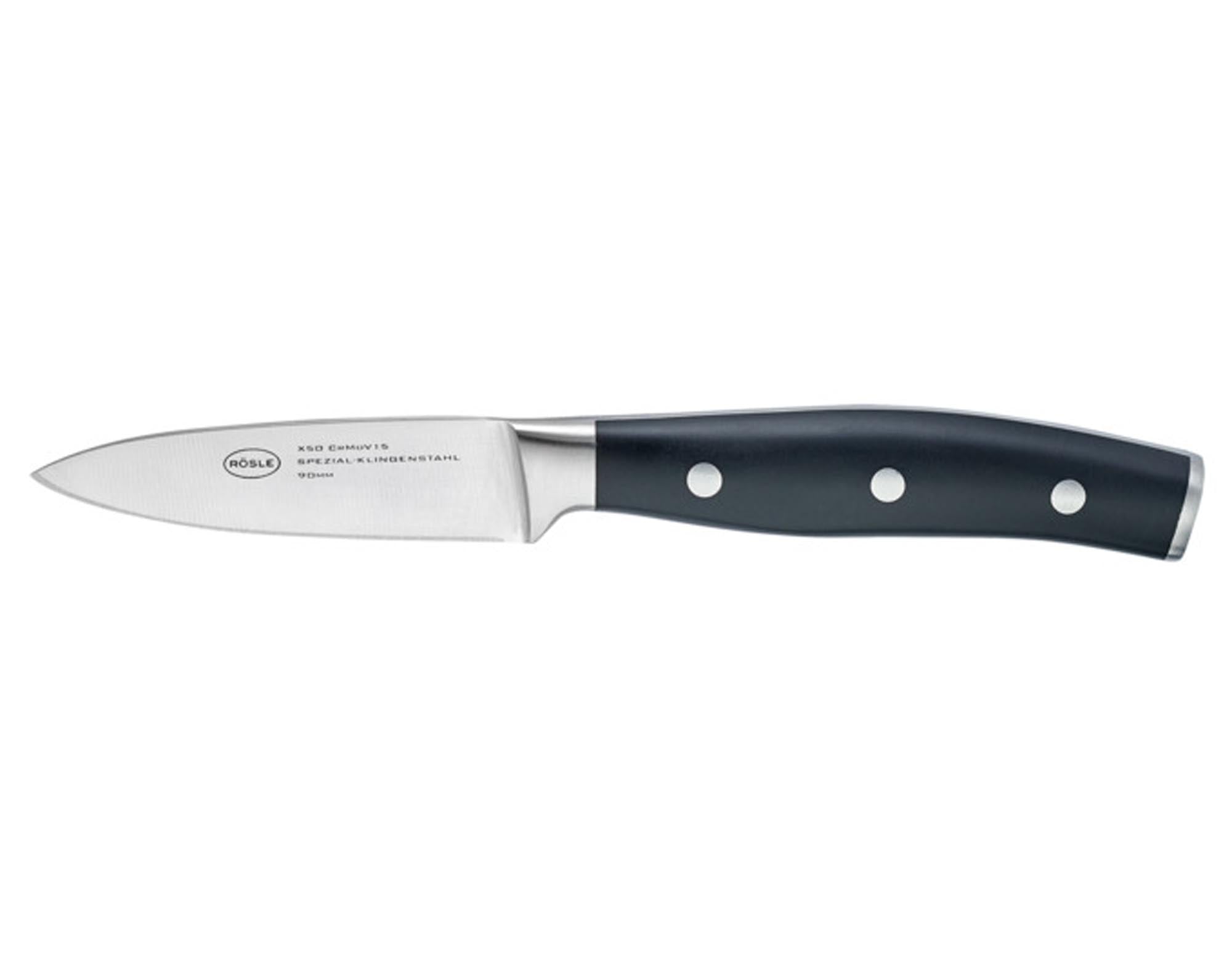 Entdecken Sie das RÖSLE Spickmesser Tradition 9 cm – scharf, rostfrei und ergonomisch. Ideal für Hobbyköche und Profis. Hochwertige Küchenmesser!