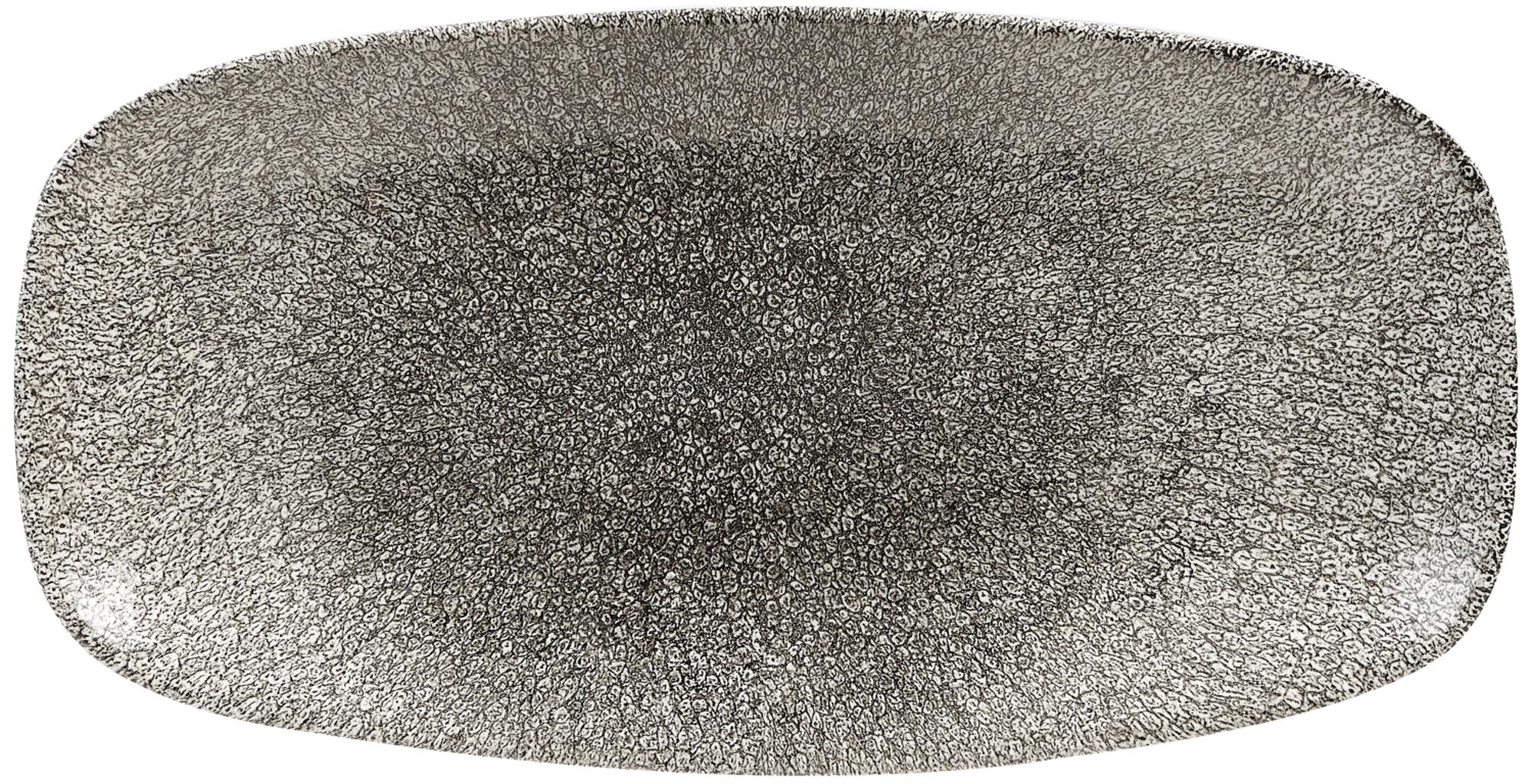 S.PRaku Quartz Black Plate, rectangular, 29.8 x 15.3 cm