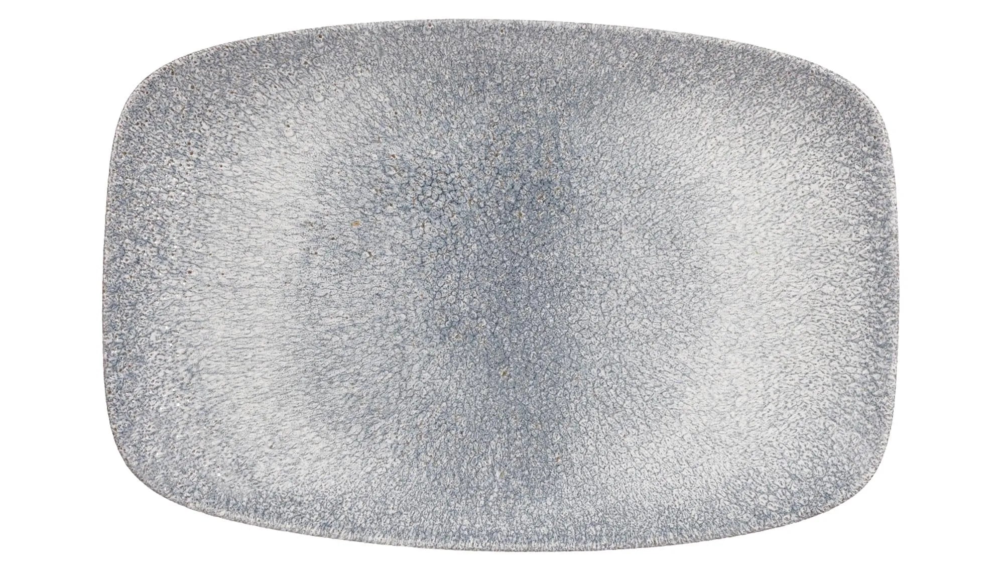 Die S.P. Raku Topaz Blue Platte von Churchill, 30x19,9 cm, besticht durch tiefes Blau, langlebiges Porzellan und künstlerisches Design. Perfekt für jeden Tisch.