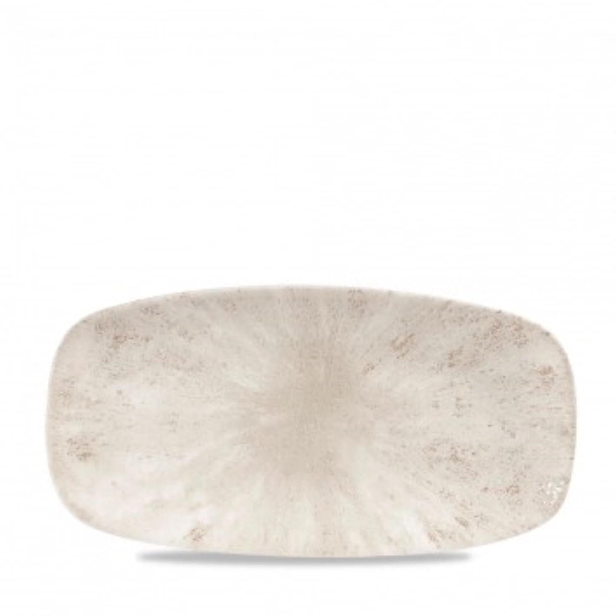 Elegante Porzellanplatte in Agate Grey, 29.8x15.3cm, langlebig, kratzfest, spülmaschinenfest, ideal für jede Speise.