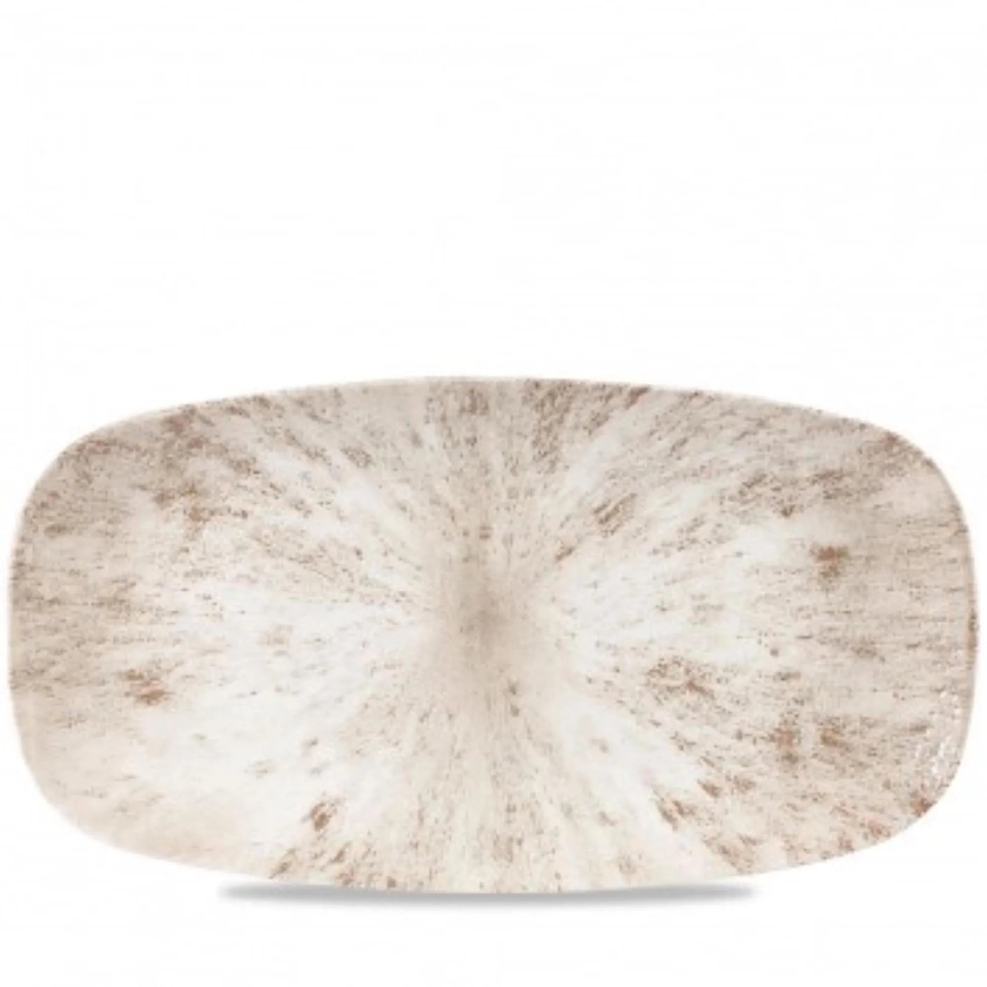 Elegante, robuste Porzellanplatte in Agate Grey, 35.5x18.9cm, ideal für stilvolle Speisenpräsentation, hitze- und kratzfest.