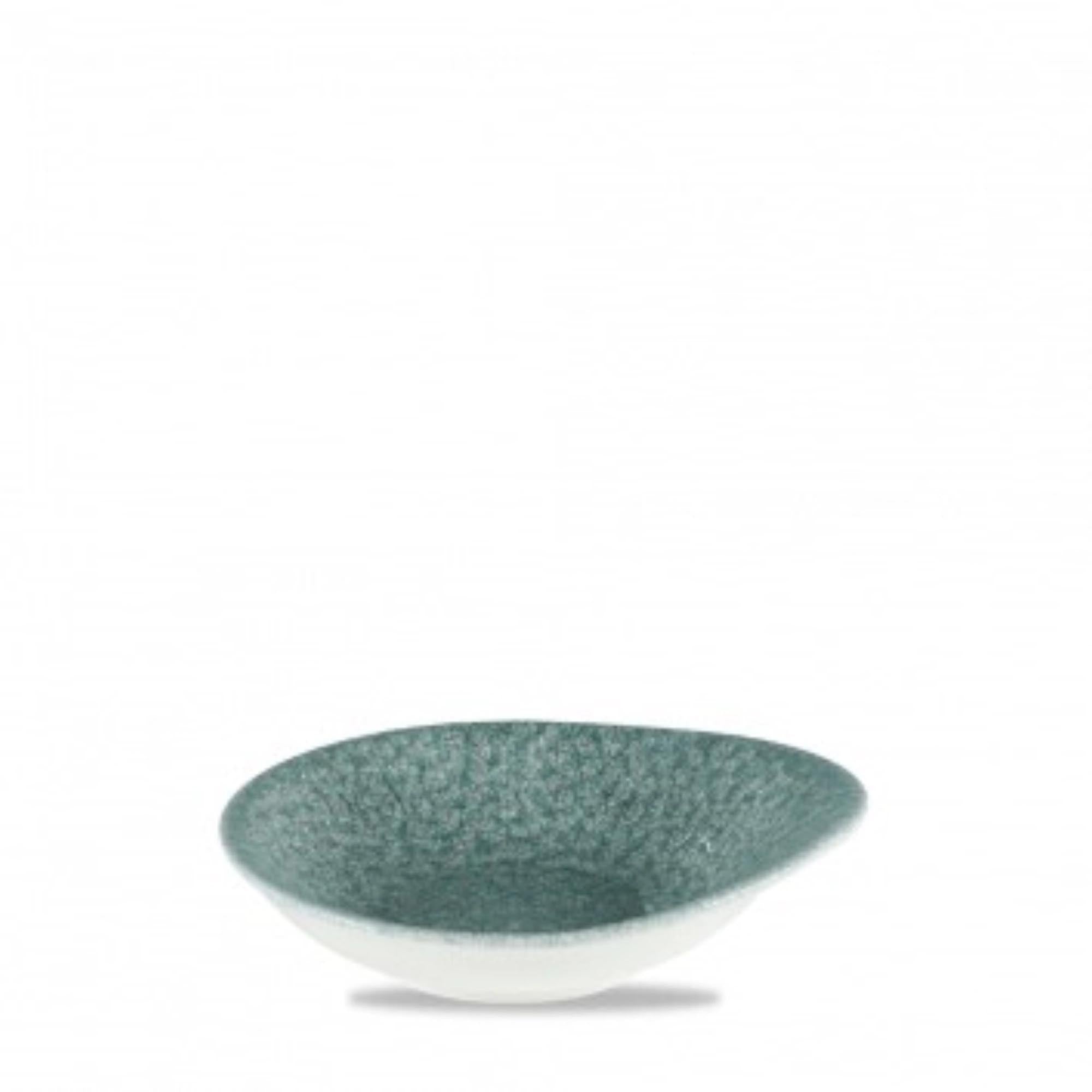 S.P. Raku Topaz Blue Bowl Organic 16x14.5cm