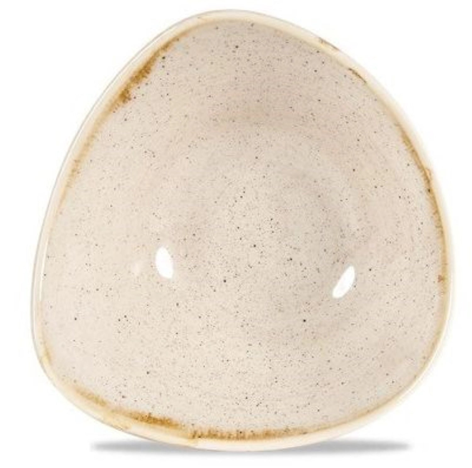 Stonecast Nutmeg Beige Triangel Teller tief 18.5cm - KAQTU Design