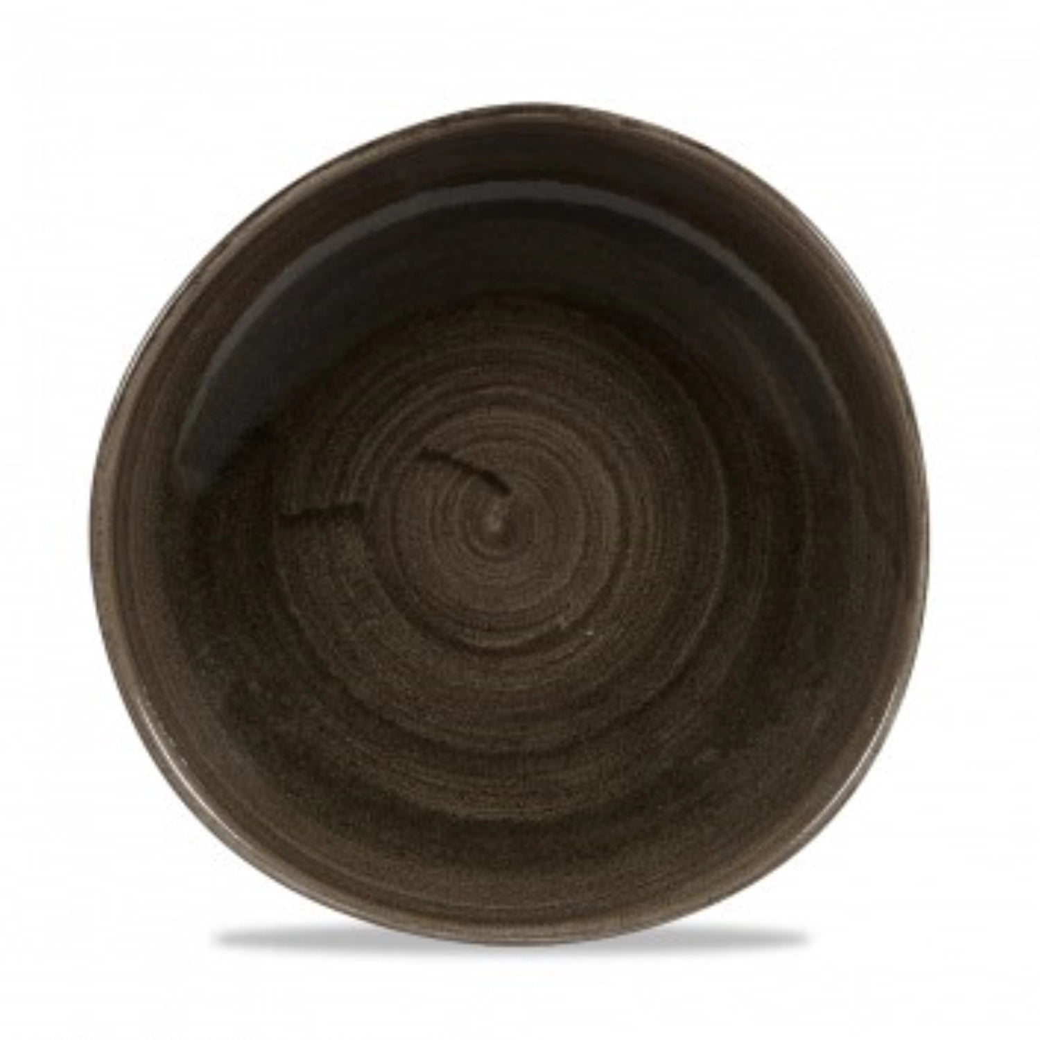 Stonecast Patina Iron Black Organic Plate flat 28.6cm