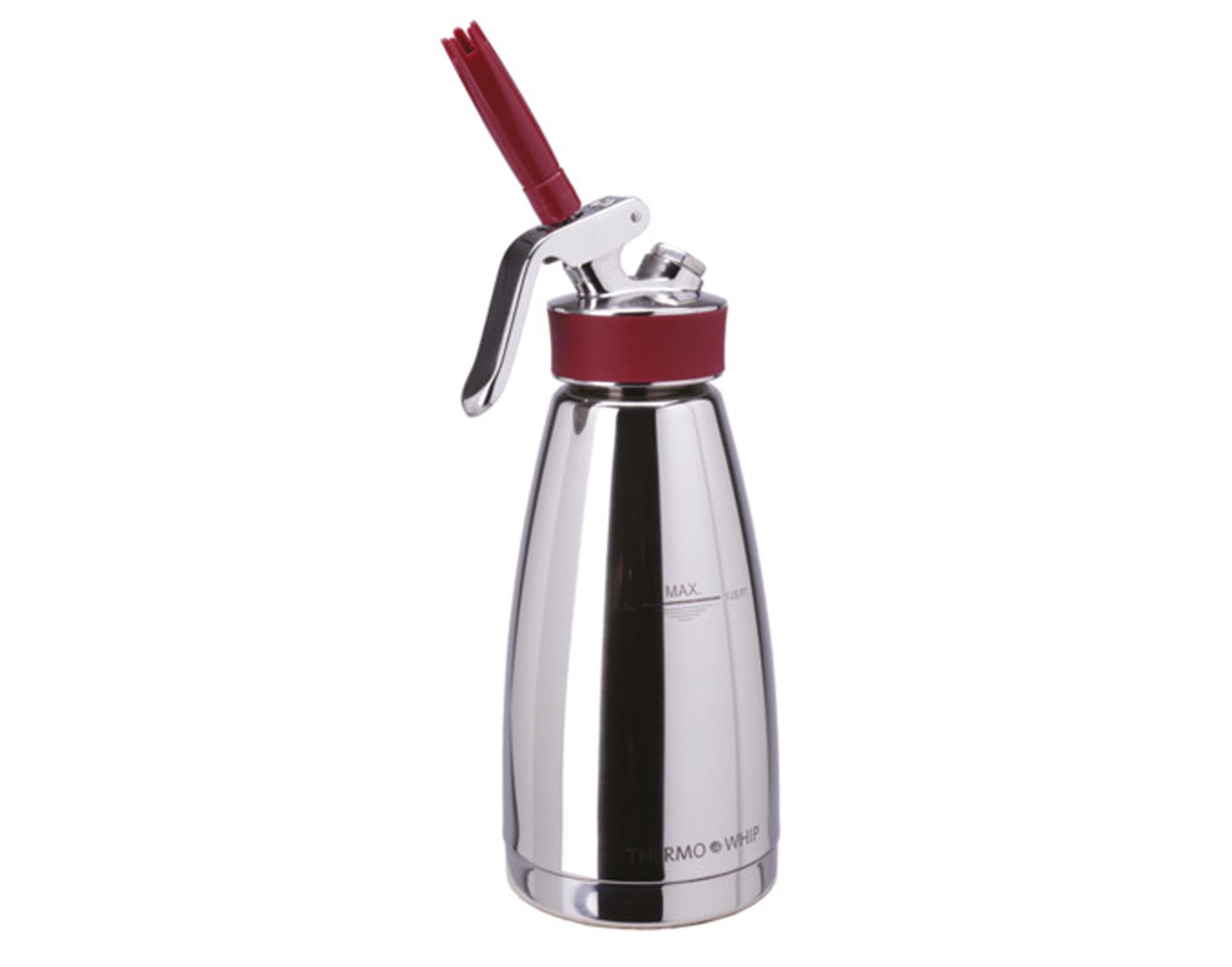 KISAG Rahmbläser Thermo 0.5 l: Perfekt für Sahne, Desserts & Kaffee. Isoliert, langlebig, spülmaschinenfest. Ideal für Küche & Gastronomie.