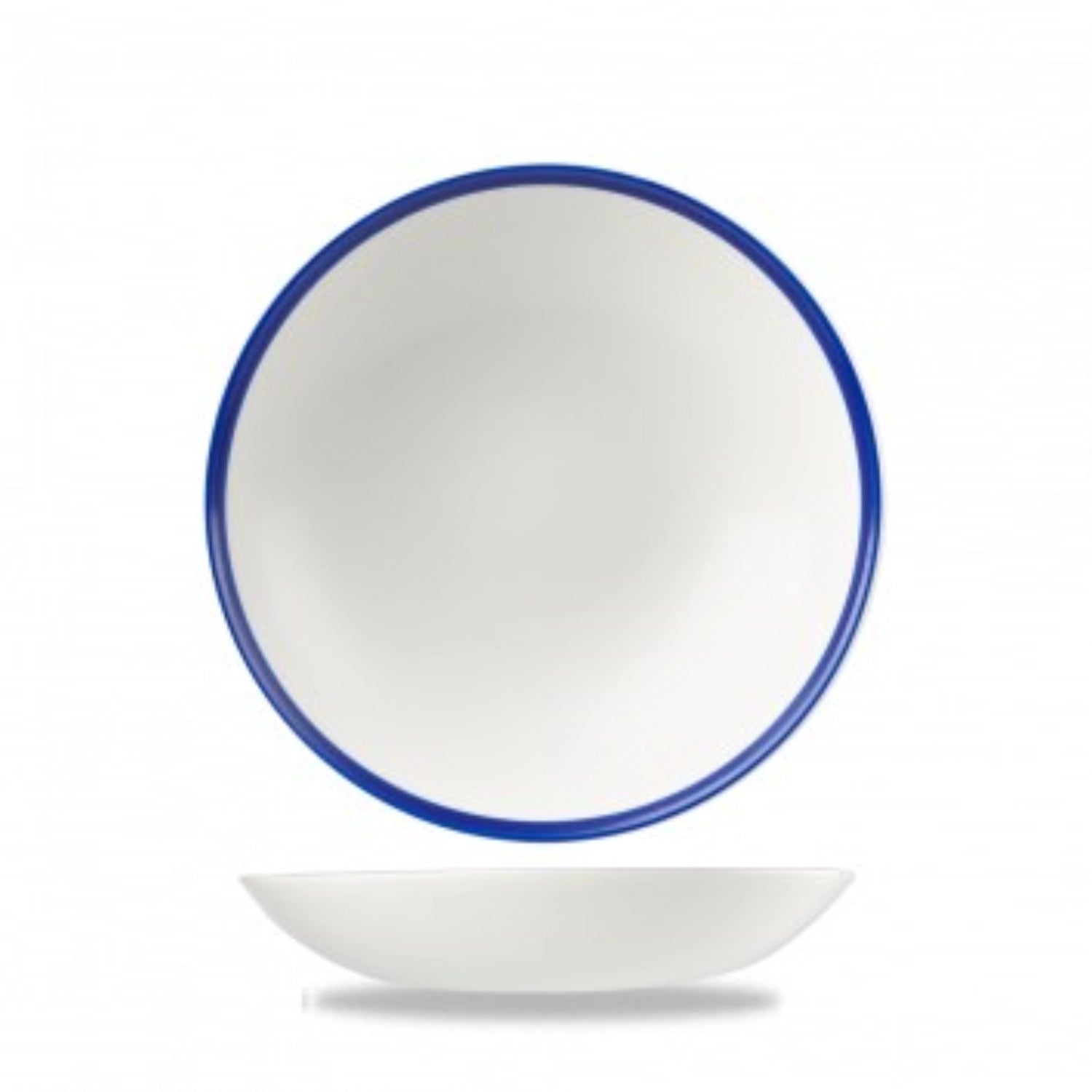 Piastra coupé blu retrò profonda 18,2 cm