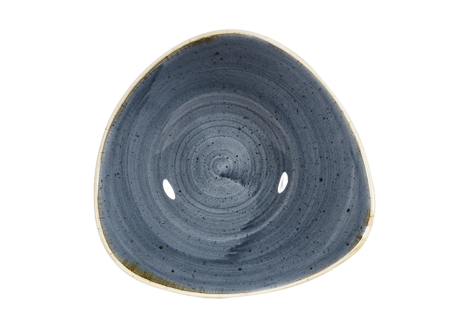 Stonecast Blueberry Triangel Teller tief 23.5cm - KAQTU Design