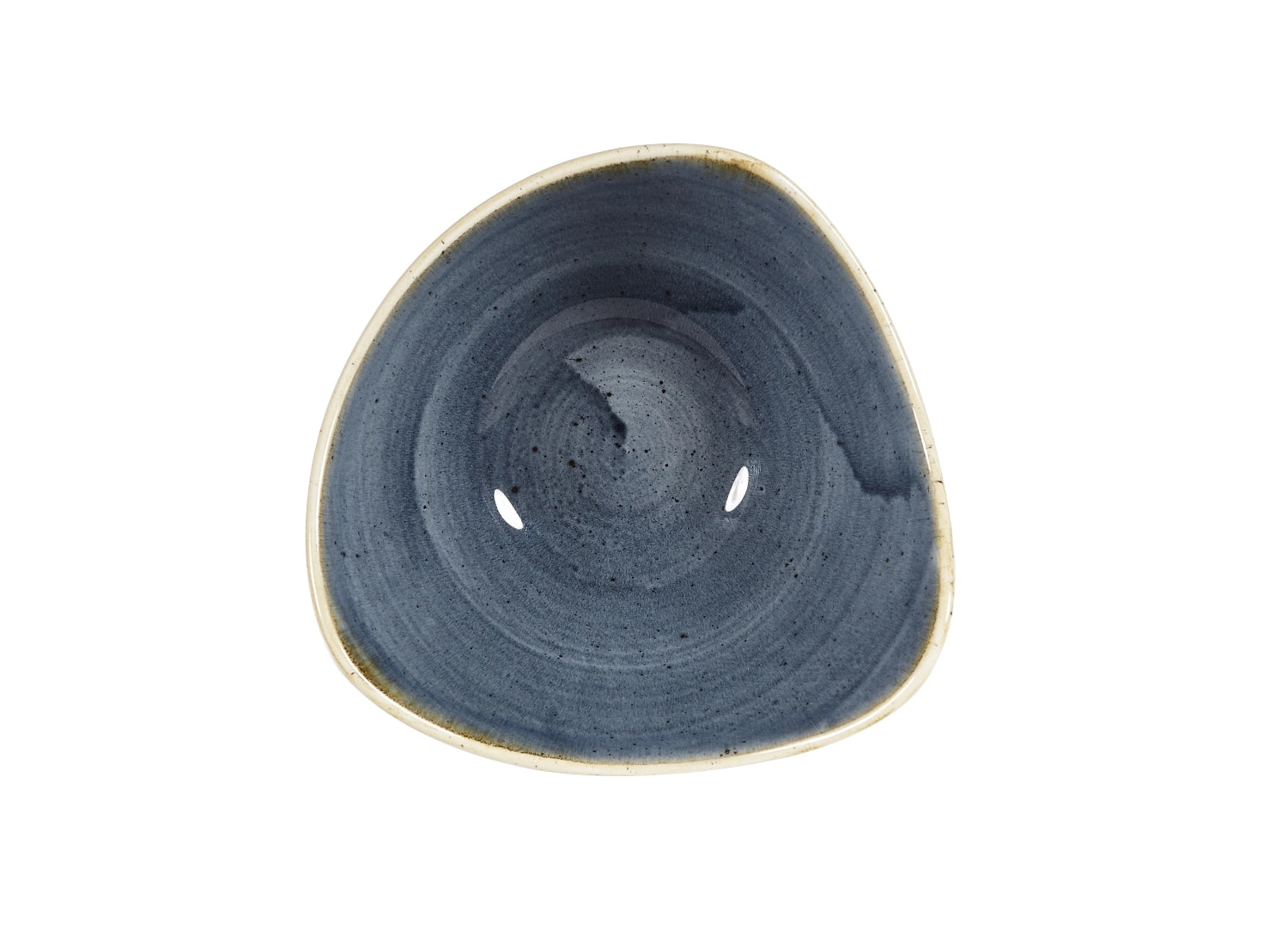 Stonecast Blueberry Triangel Teller tief 18.5cm - KAQTU Design