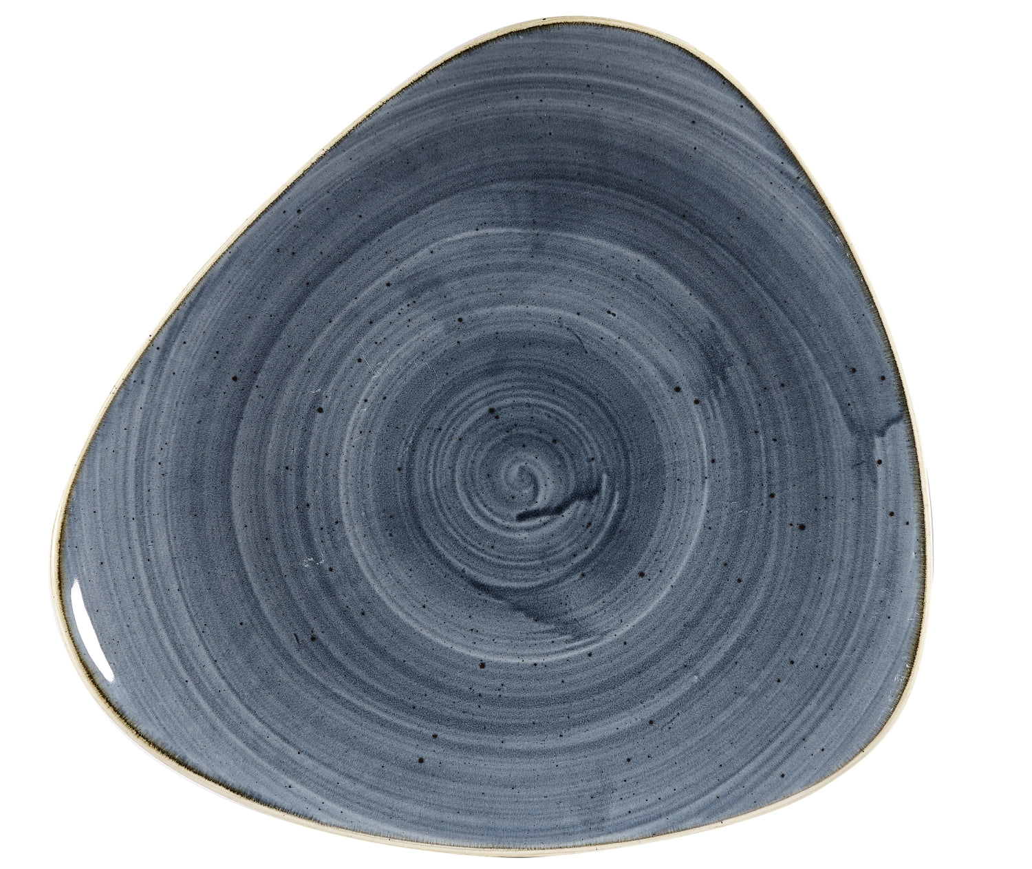 Stonecast Blueberry Triangel Teller flach 31.1cm - KAQTU Design