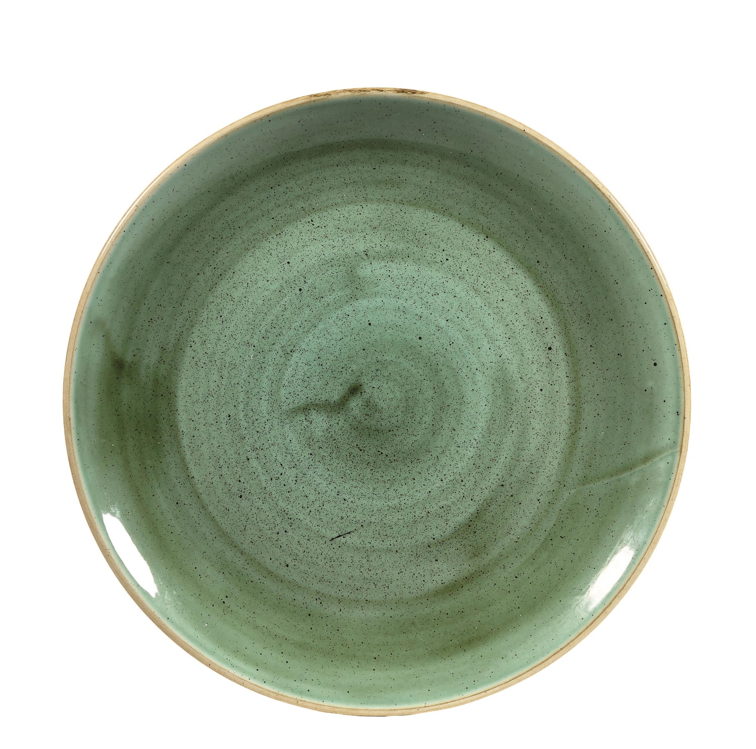 Stonecast Samphire Green Coupé Plate 26 cm