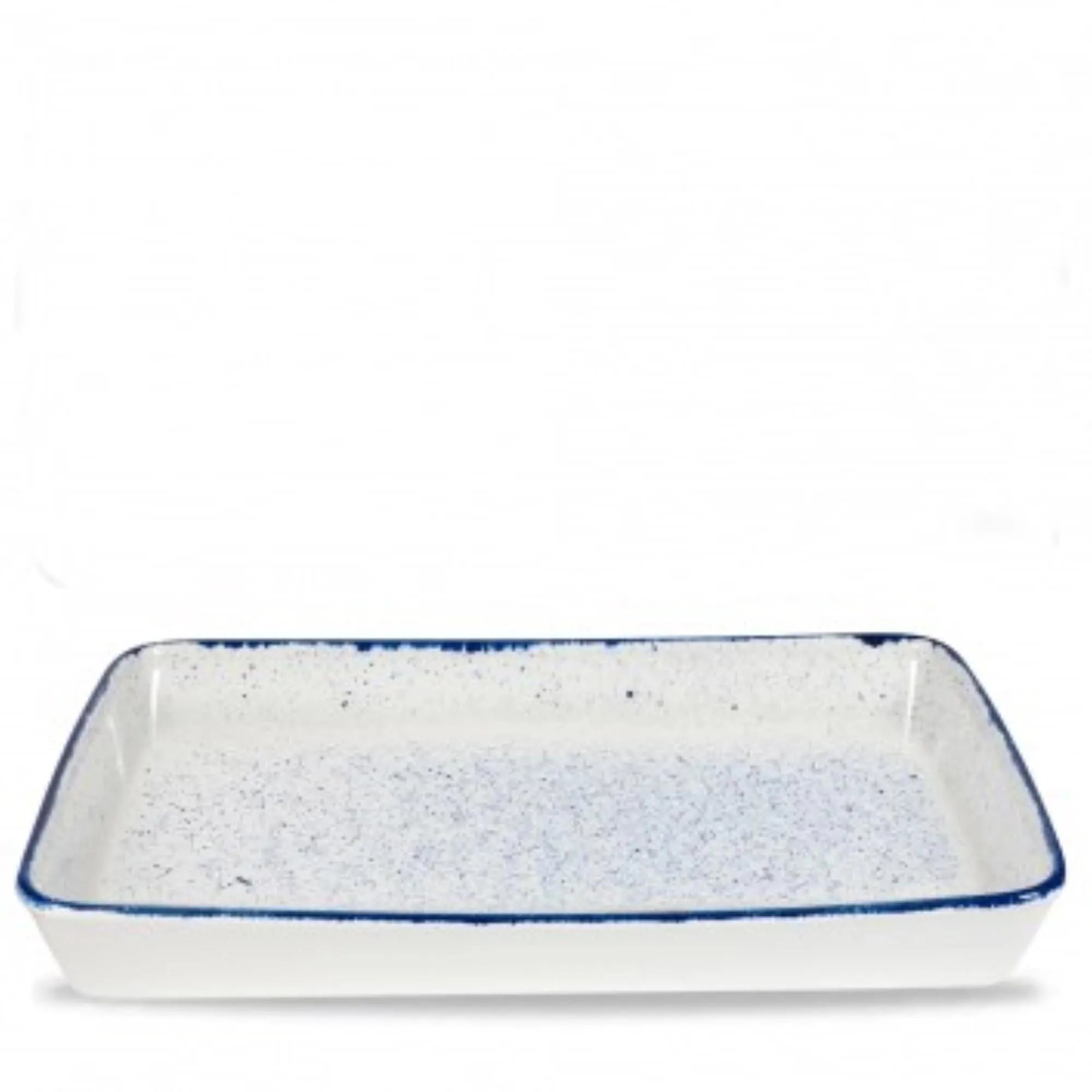 Hochwertige, langlebige Backform (53x32.5x6.2 cm) in Indigo Blue, ideal für Kuchen, Aufläufe & Quiches. Kratzfest & pflegeleicht.