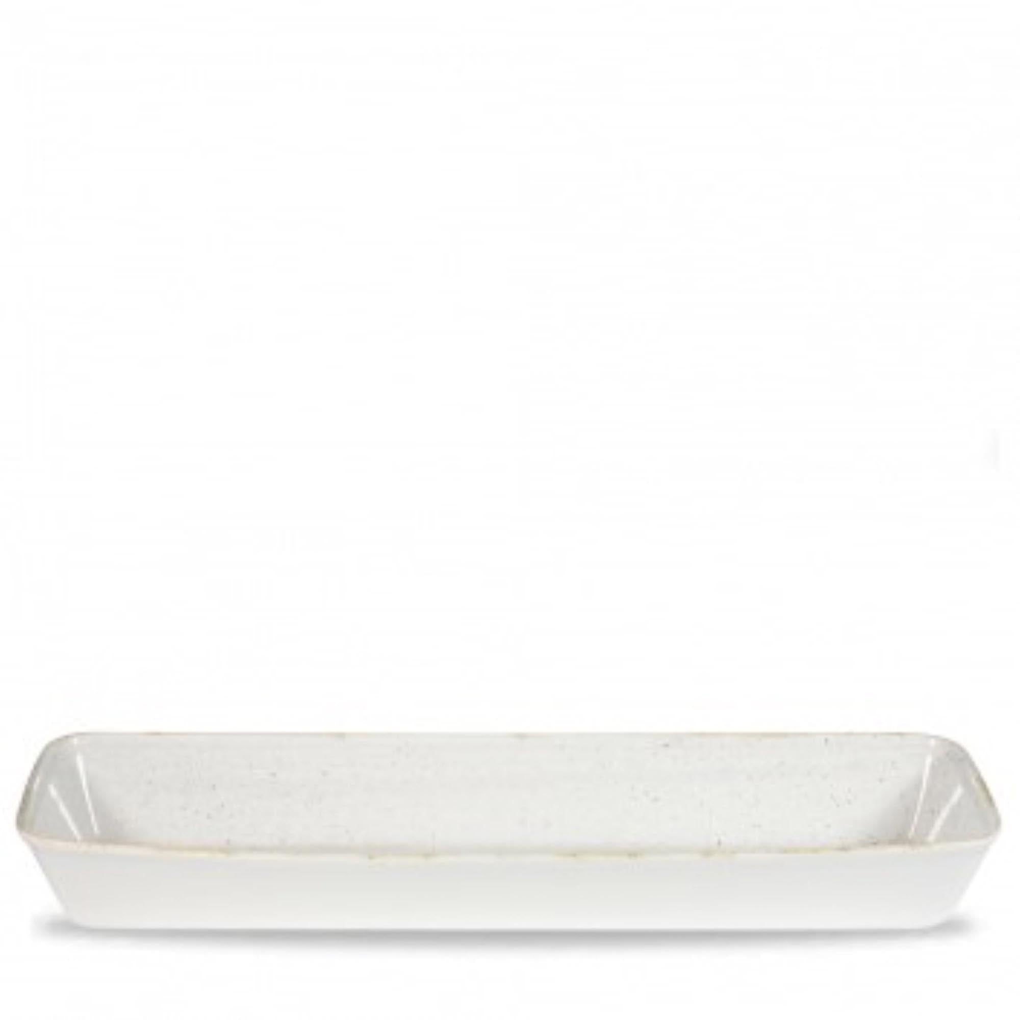 Elegante Stonecast Backform (53x16x6.2cm) aus robustem Steinzeug für perfekte Kuchen, Brot & Aufläufe. Spülmaschinenfest & stilvoll.