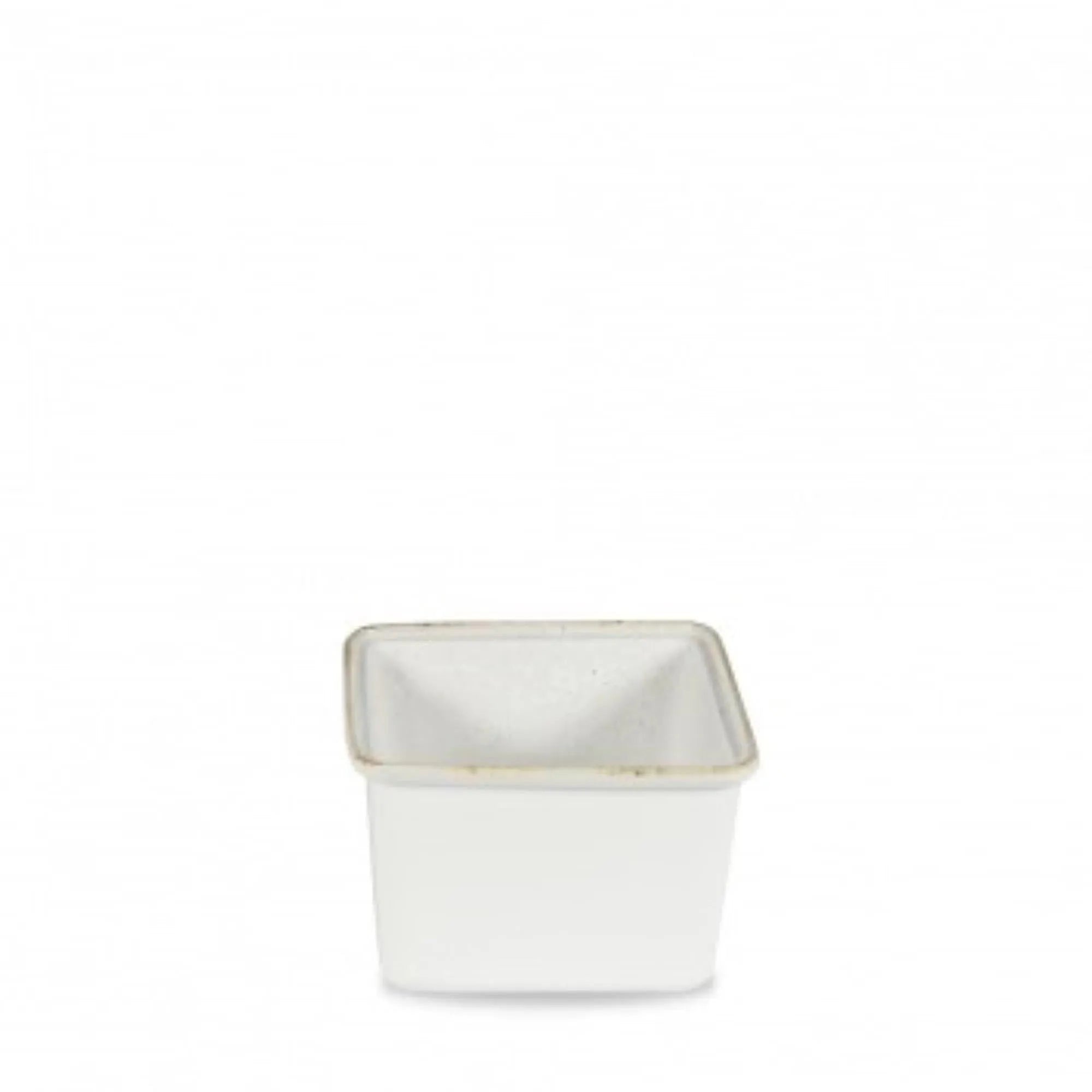 Elegante, robuste Stoneware-Auflaufform von Churchill in Barley White, 18x19.4x11.5 cm, hitzebeständig, spülmaschinenfest.