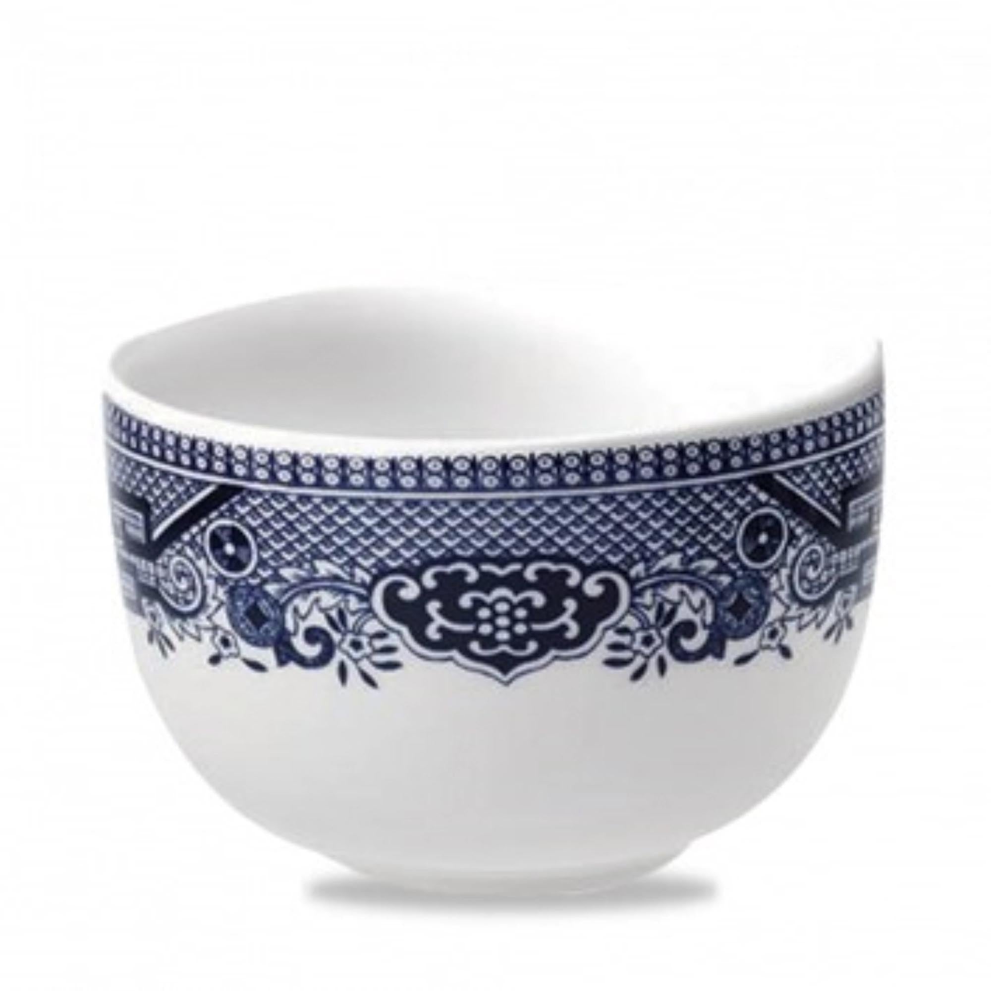 V.P. Blue Willow Sandringham sugar bowl 9cm