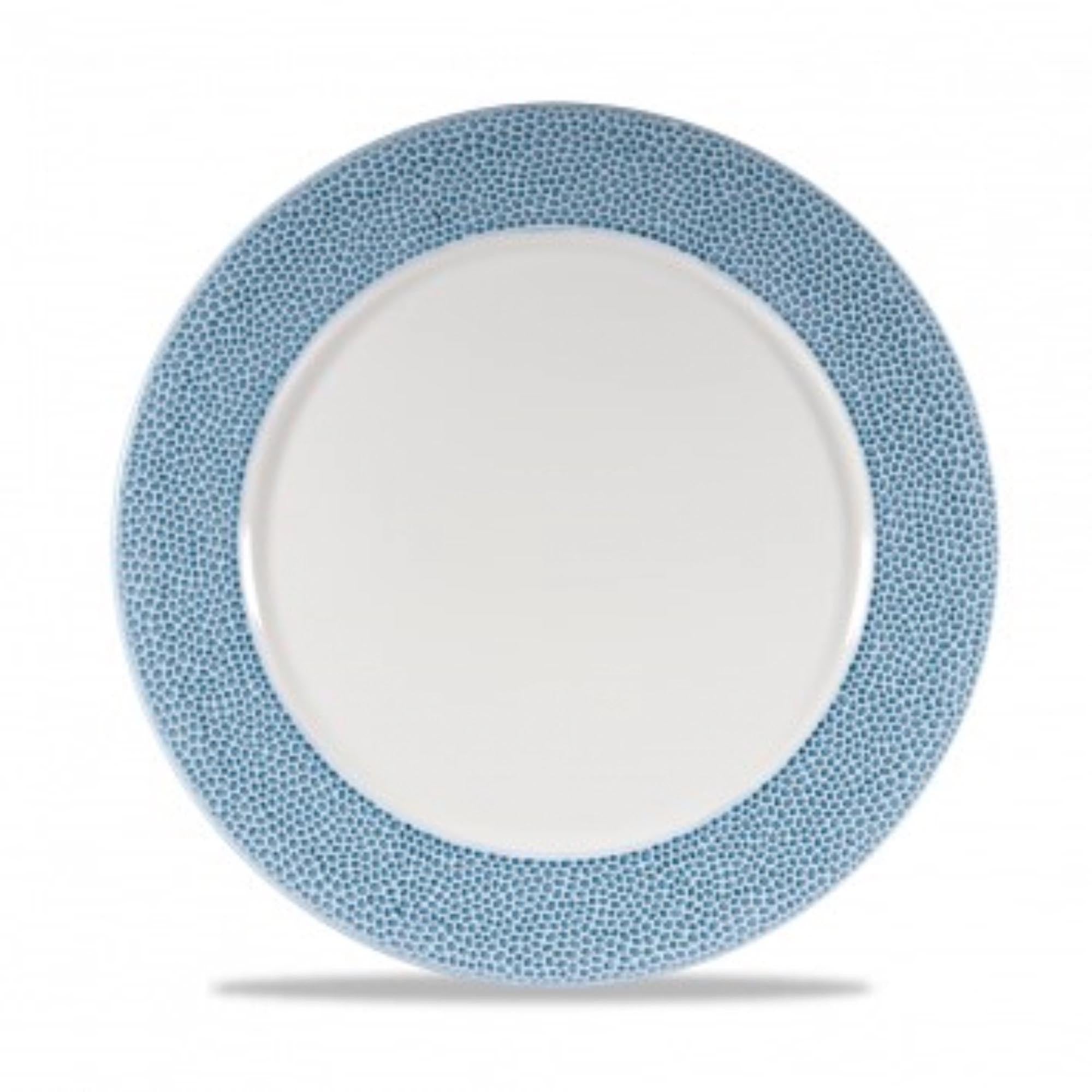 Eleganter Isla Ocean Blue Platzteller von Churchill, 30,5 cm, aus hochwertigem Porzellan. Ideal für besondere Anlässe und stilvolle Tischdekoration.