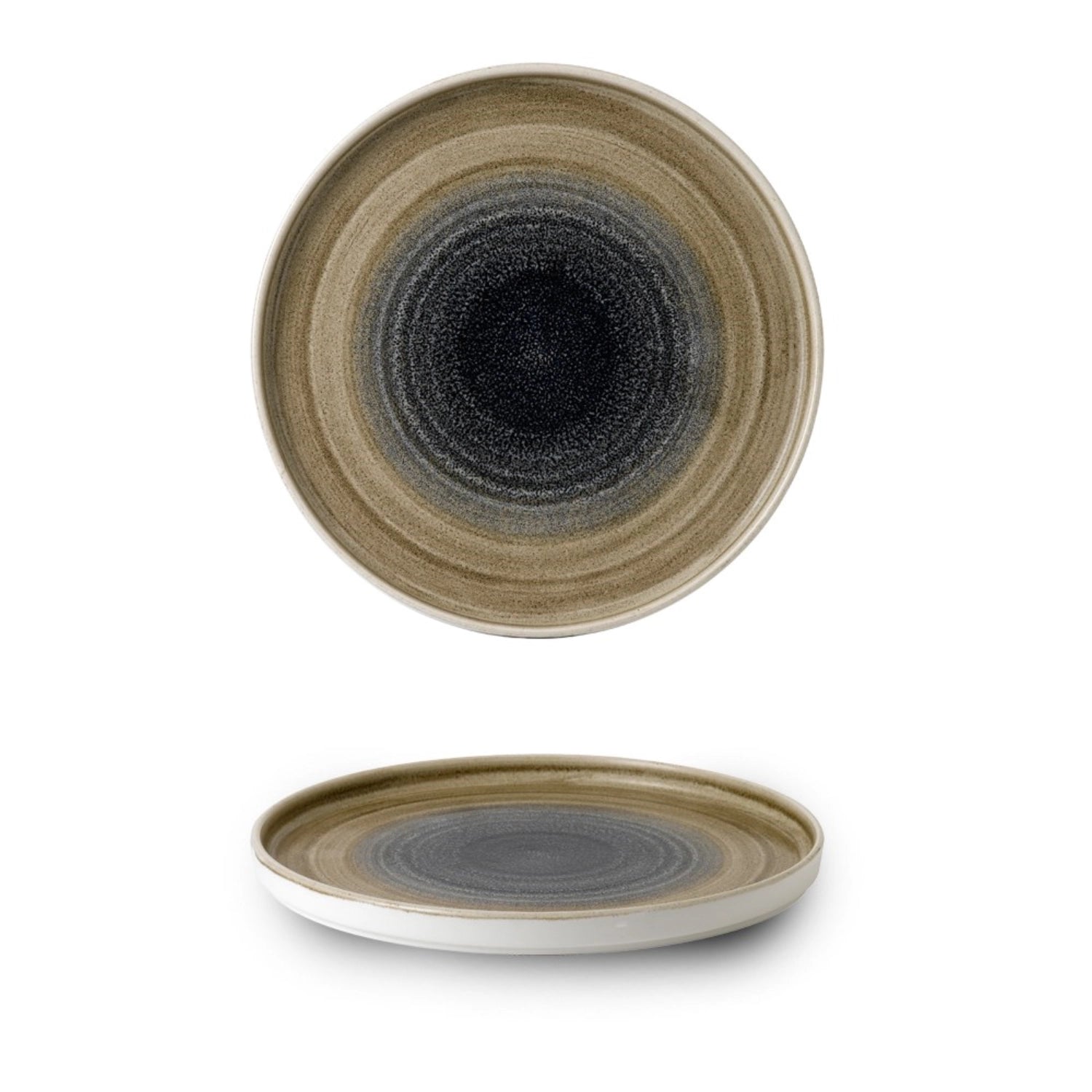 Stonecast Aqueous Bayou Walled Teller Flach 26 cm