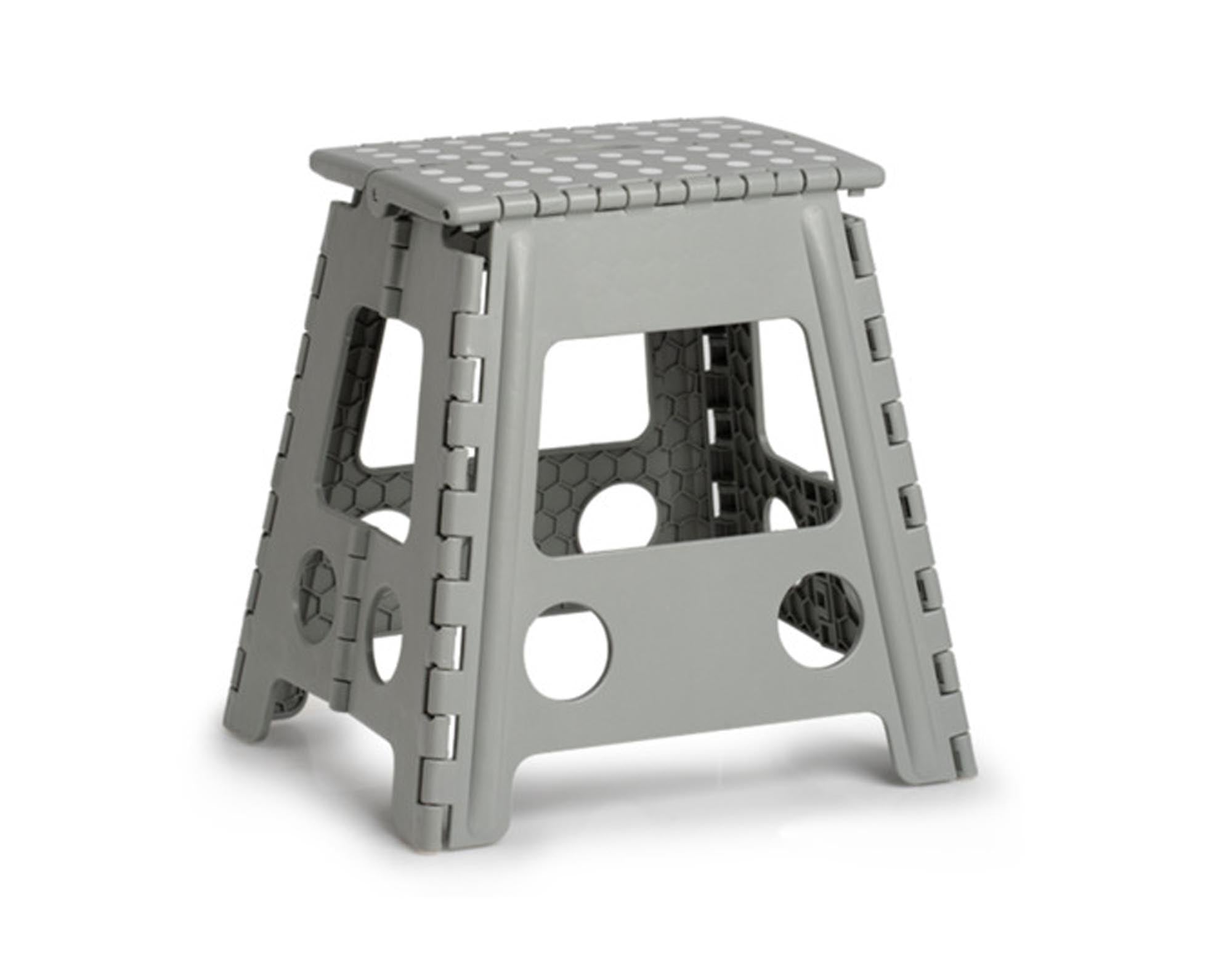ZELLER Klapphocker Kunststoff grau 38.5x31.5x39 cm