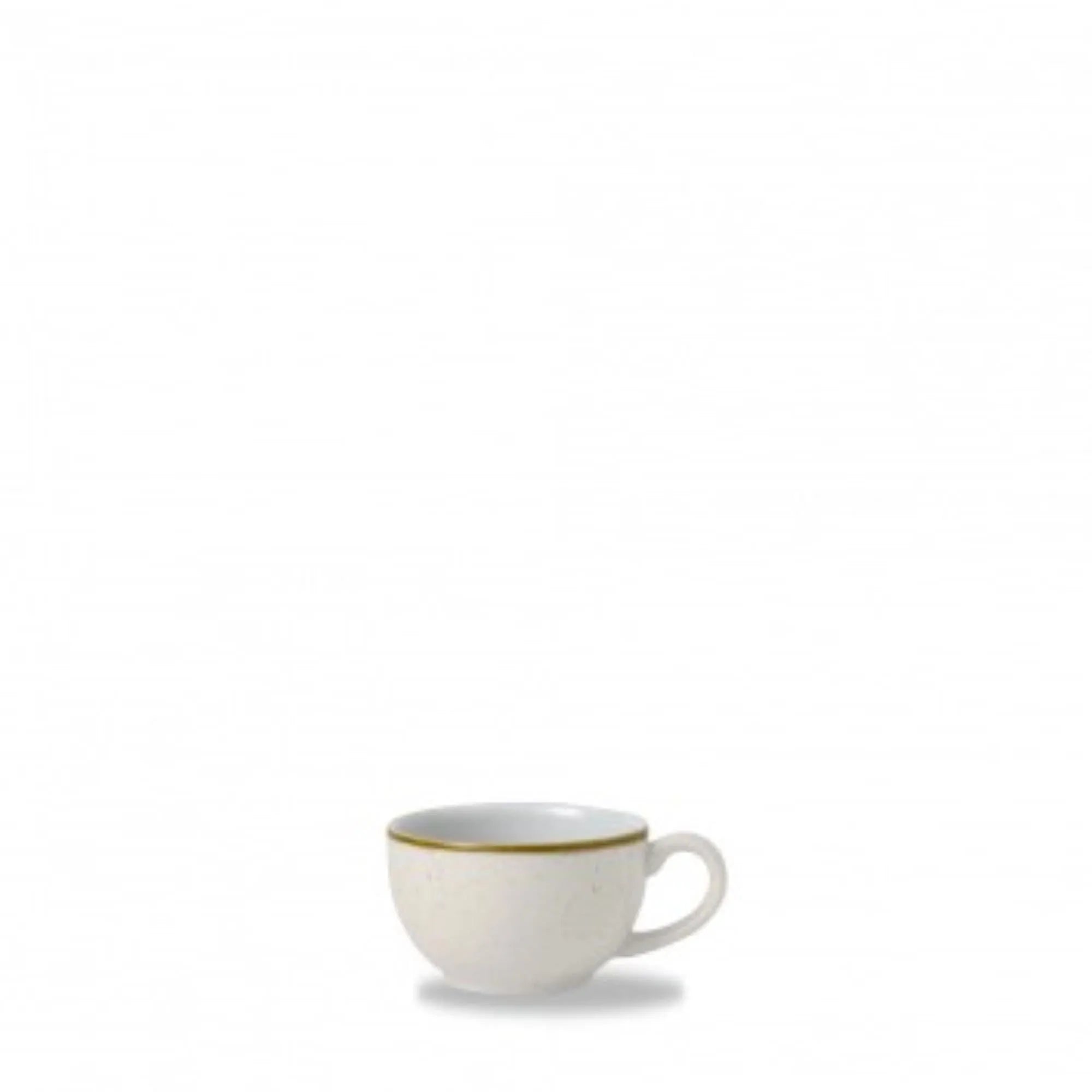 Elegante 17cl Tasse aus robuster Stoneware mit rustikaler Glasur, ideal für Heißgetränke. Spülmaschinen- und mikrowellengeeignet.