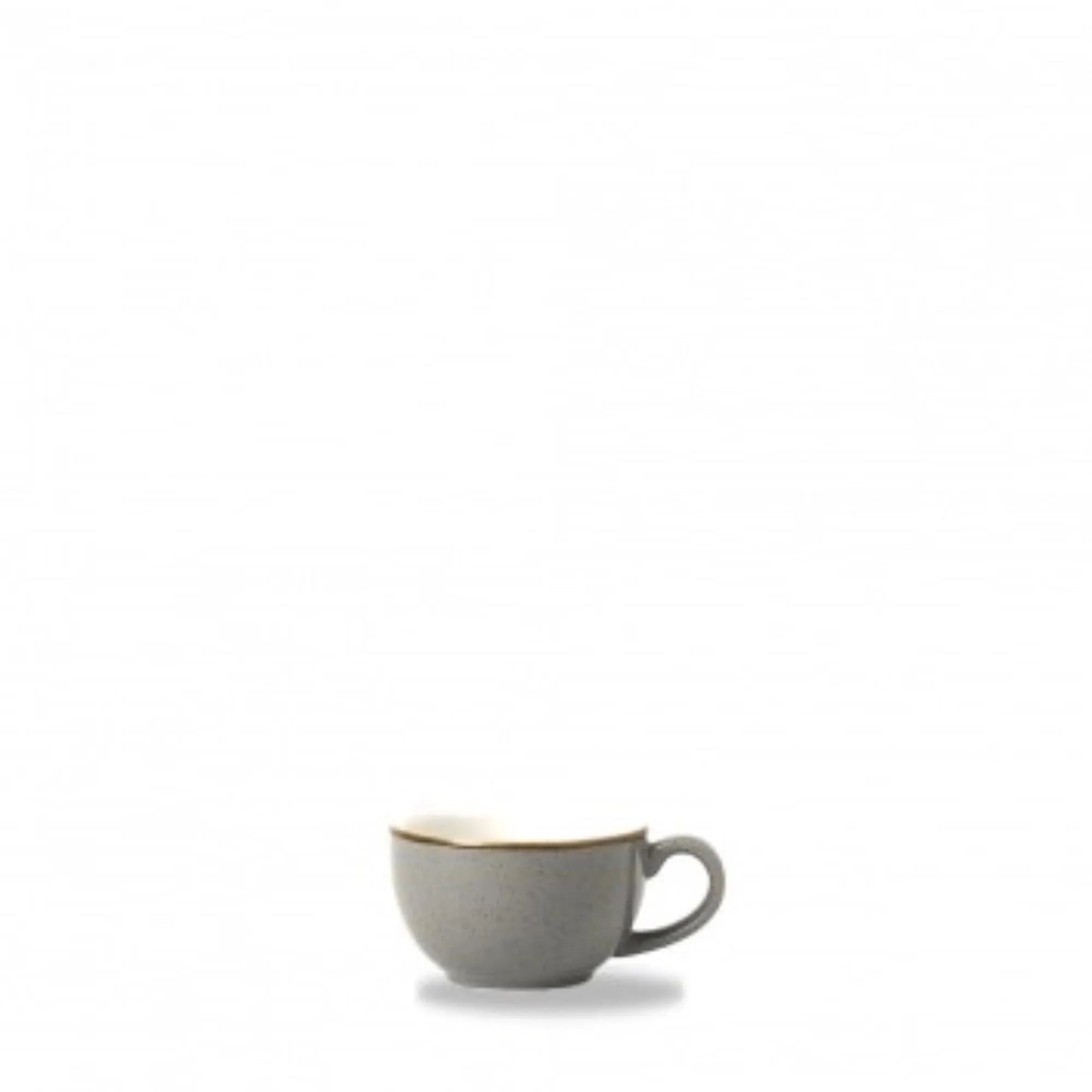 Elegante 17cl Stonecast Peppercorn Grey Tasse von Churchill: robust, stilvoll, spülmaschinenfest, ideal für Kaffee & Tee.