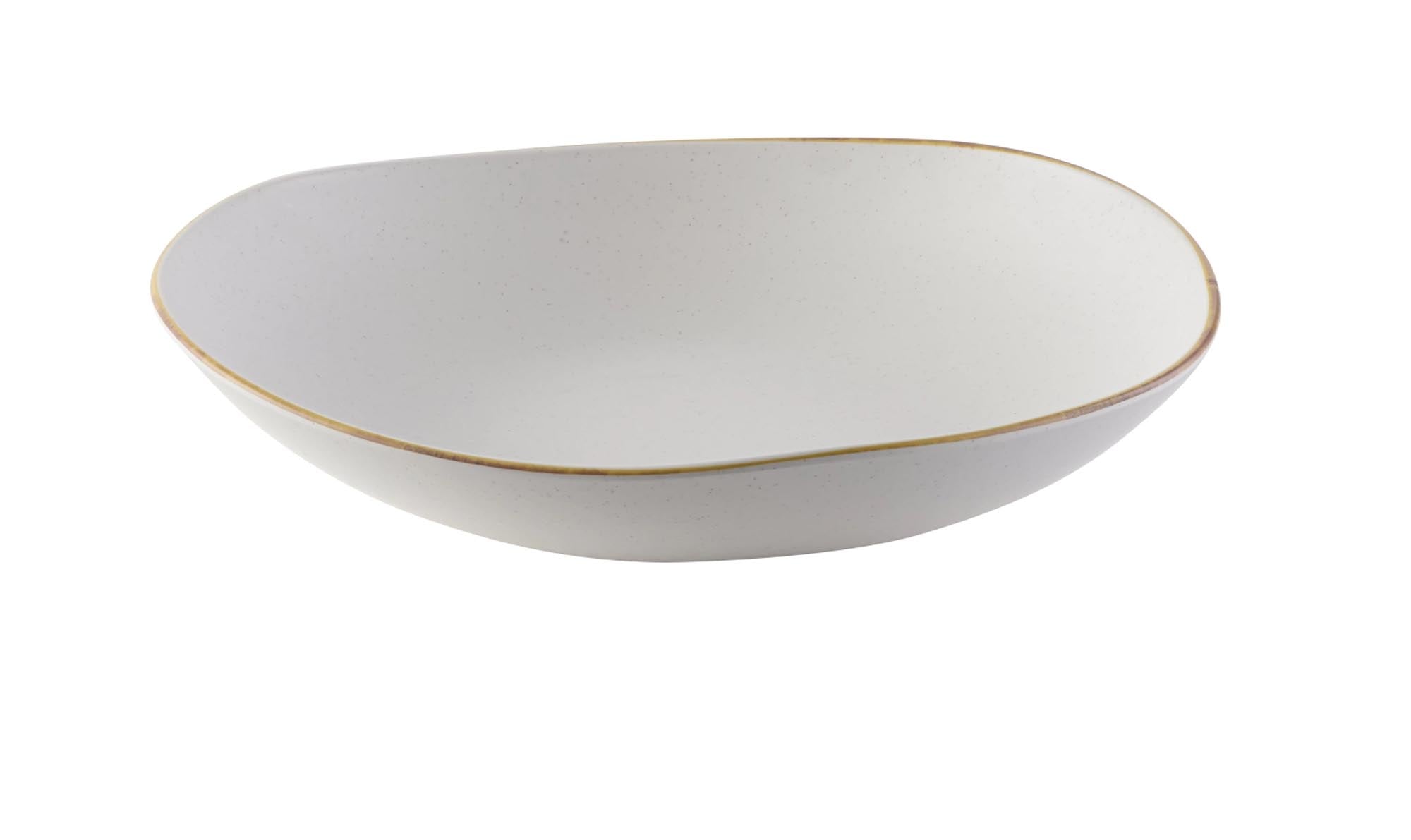 Stilvolle 38cm Melamin-Schale von Churchill in Barley White.