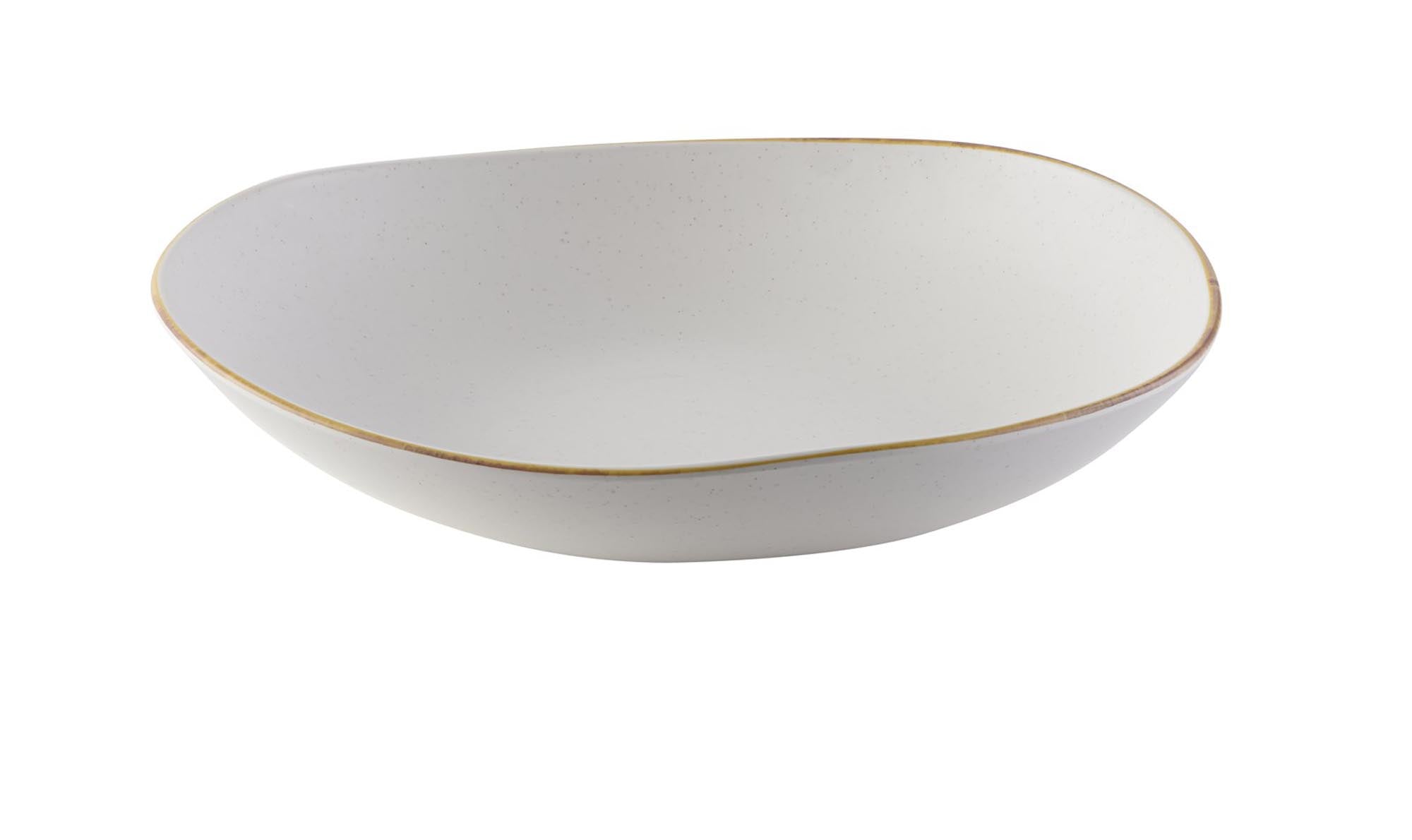 Elegante 38cm Melamin-Schüssel von Churchill in Barley White Design.