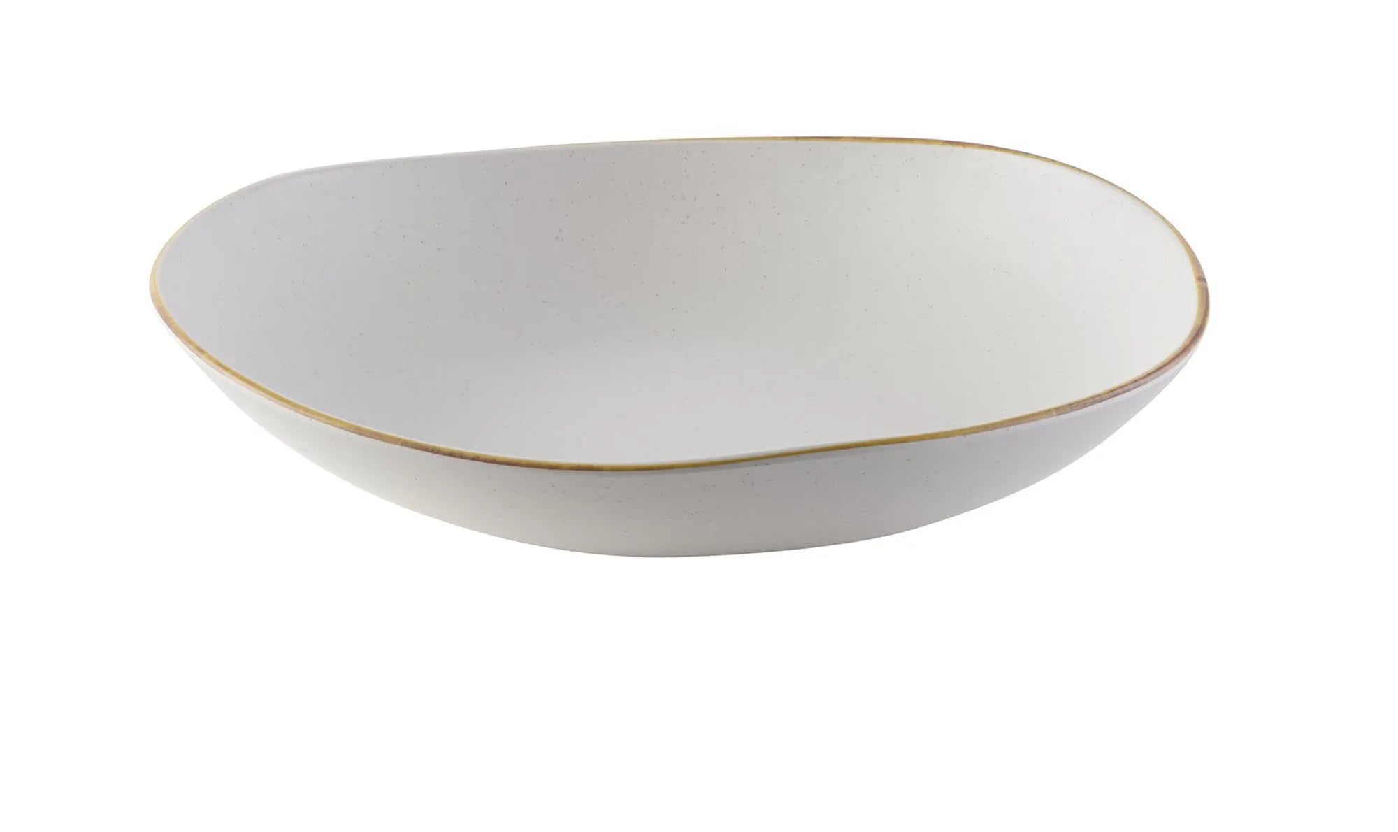 Elegante 38cm Melamin-Schüssel von Churchill in Barley White Design.