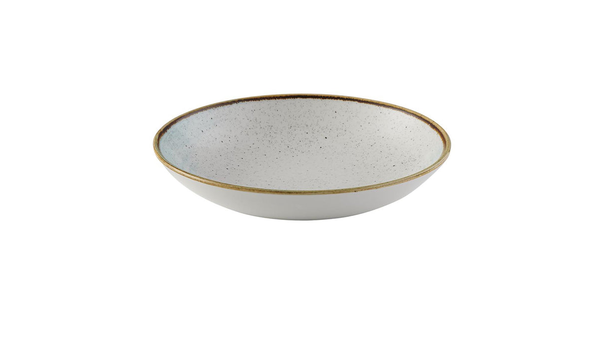 Stonecast Accents Duck Egg Coupe Teller tief 24.8cm in Weiss präsentiert im Onlineshop von KAQTU Design AG. Teller ist von Churchill