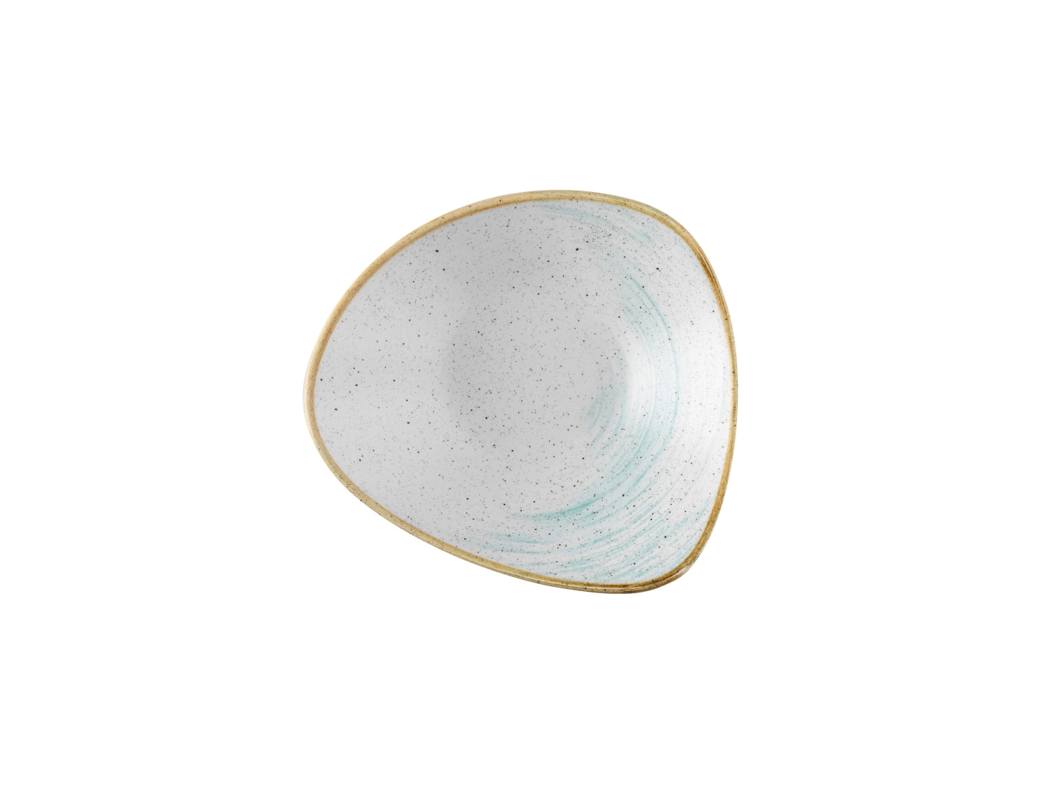 Stonecast Accents Duck Egg Triangel Teller tief 23.5cm