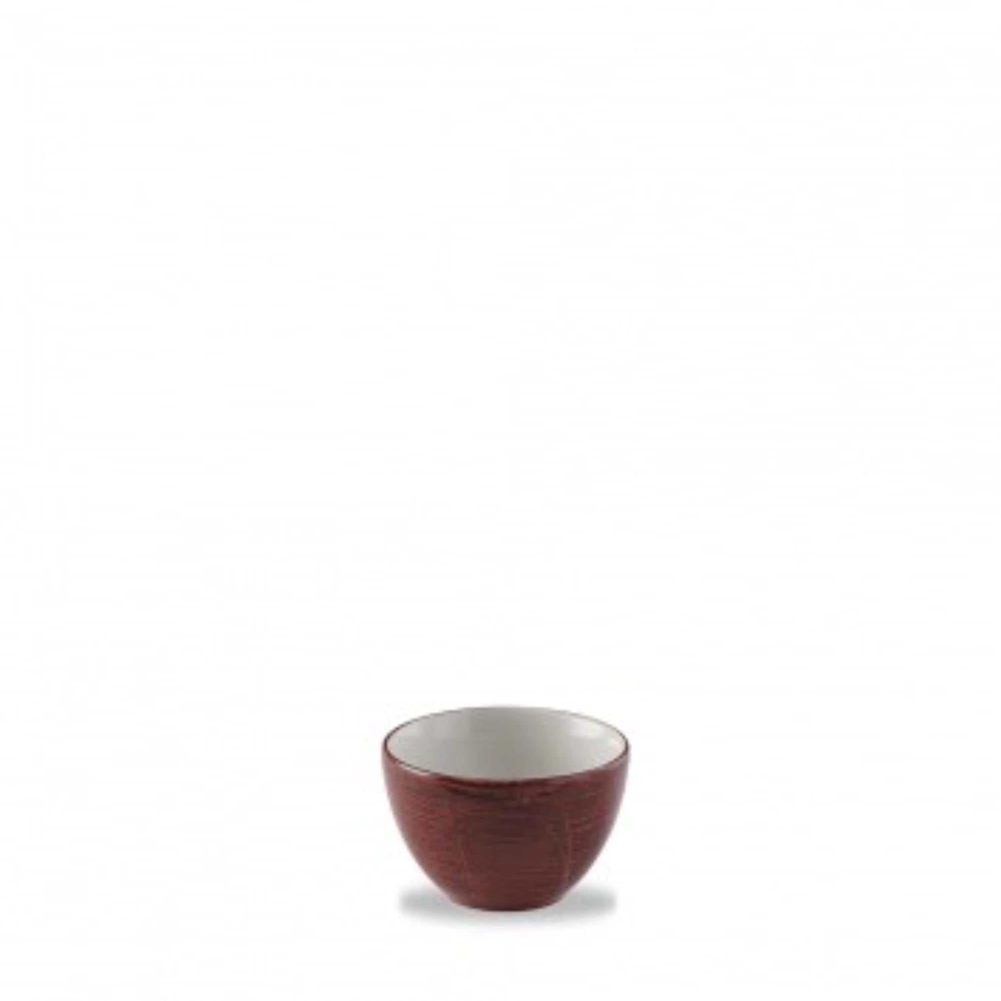 Stonecast patina red rust sugar bowl 22.7cl 9.8cm H6.2cm
