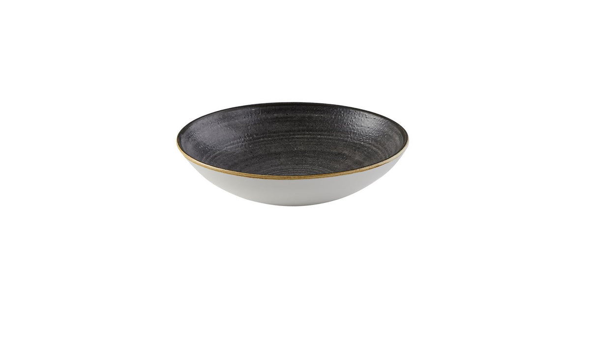 Stonecast Raw Black Coupe Bowl 18.2cm in Schwarz präsentiert im Onlineshop von KAQTU Design AG. Schüssel ist von Churchill
