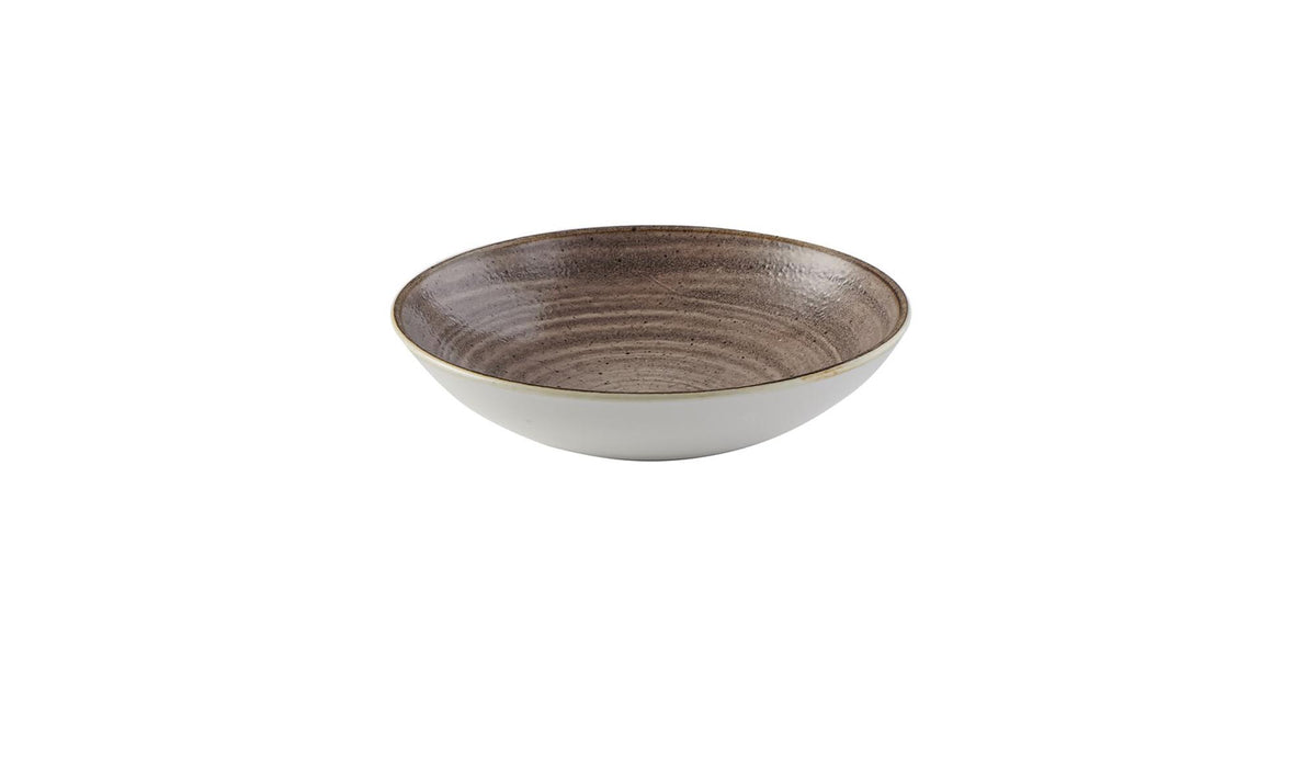 Stonecast Raw Brown Evovle Coupe Teller tief 24.8cm in Braun präsentiert im Onlineshop von KAQTU Design AG. Teller ist von Churchill