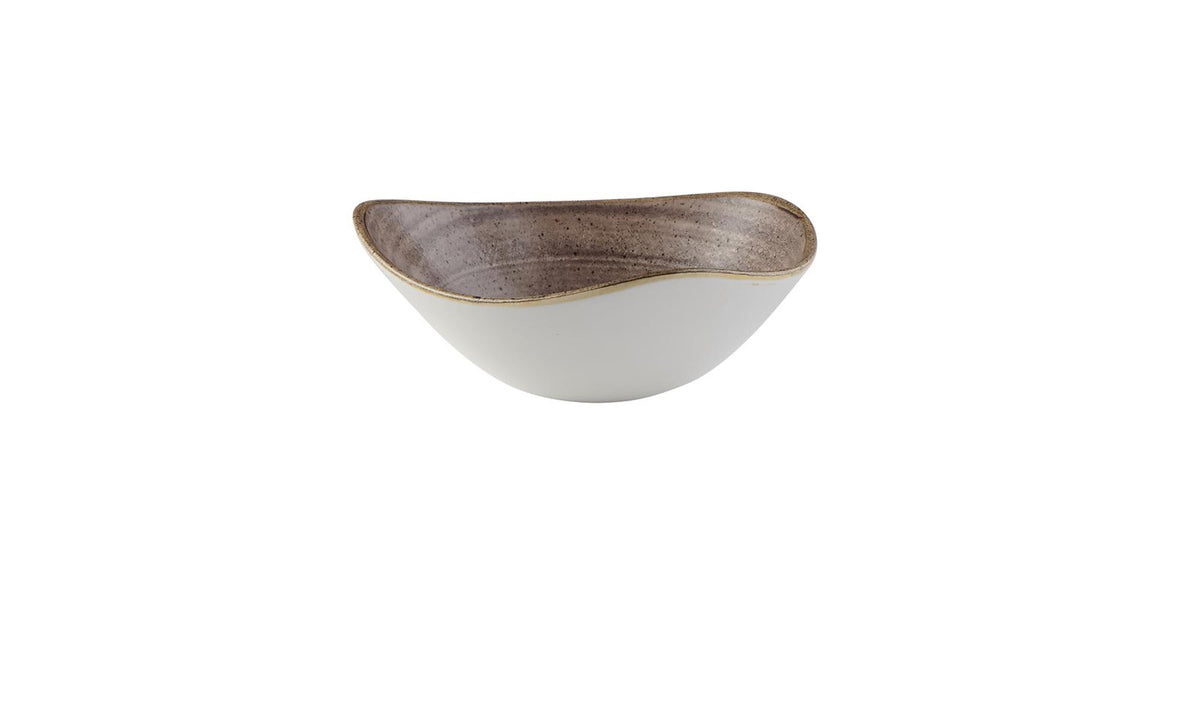 Stonecast Raw Brown Triangel Teller tief 18.5cm in Braun präsentiert im Onlineshop von KAQTU Design AG. Teller ist von Churchill