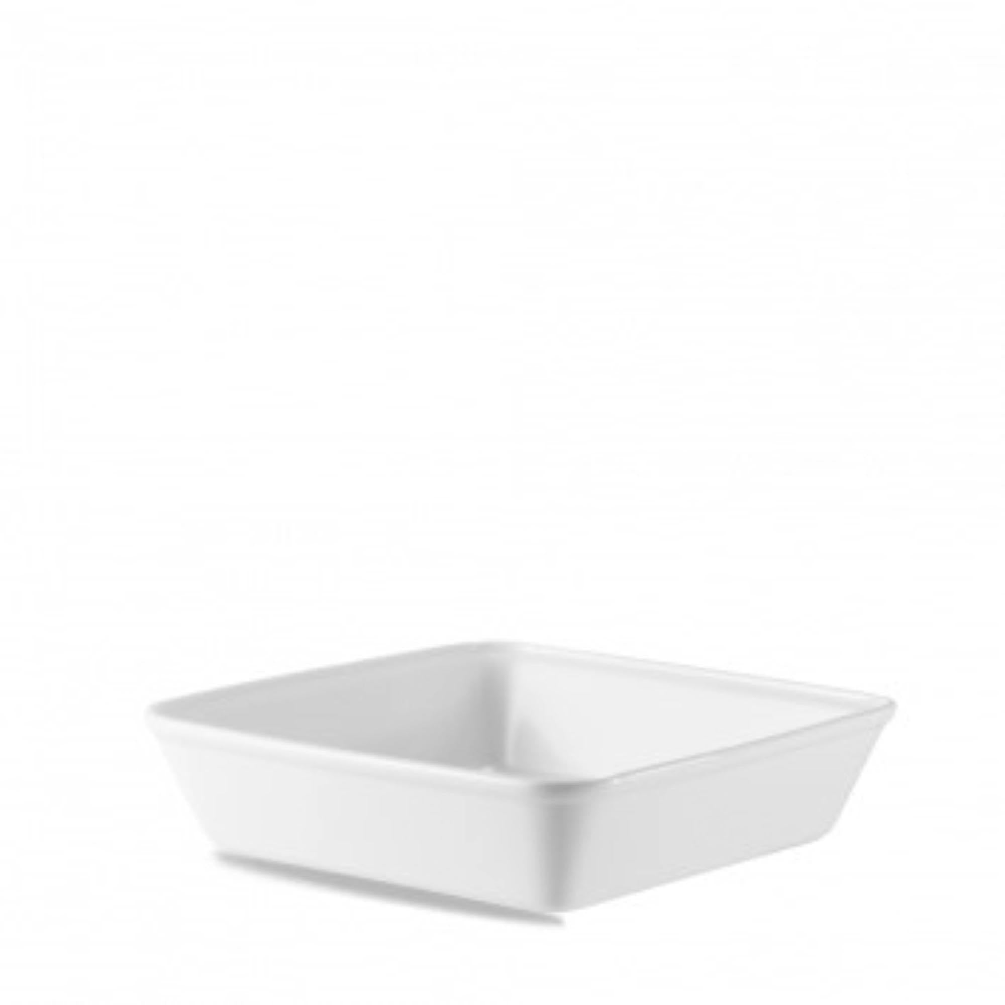 Vusticules de cuisine blanc carré de boulangerie 25x25x6.2 cm 2lt