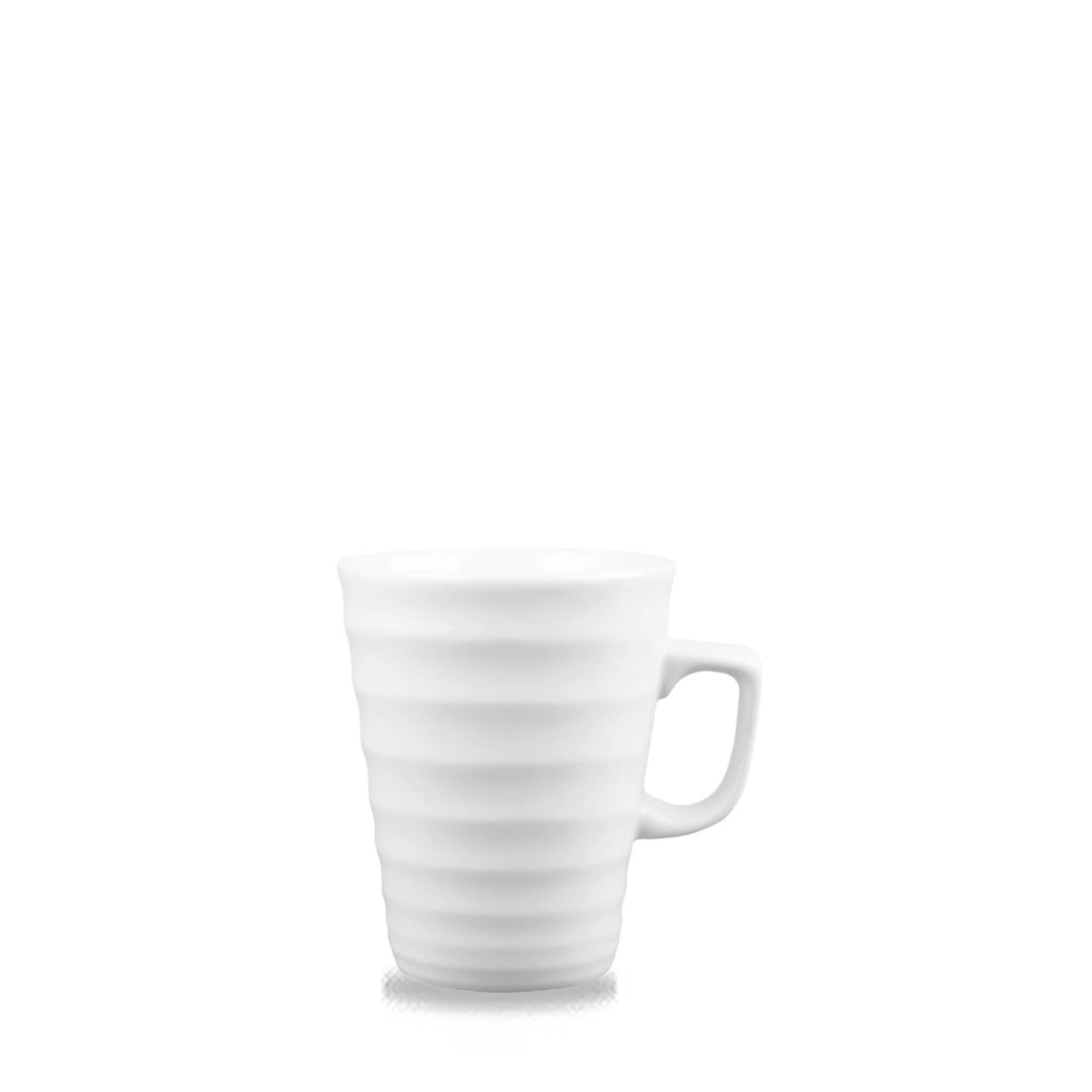 Latte Ripple White Latte Becher 34cl H11cm, D8.5cm