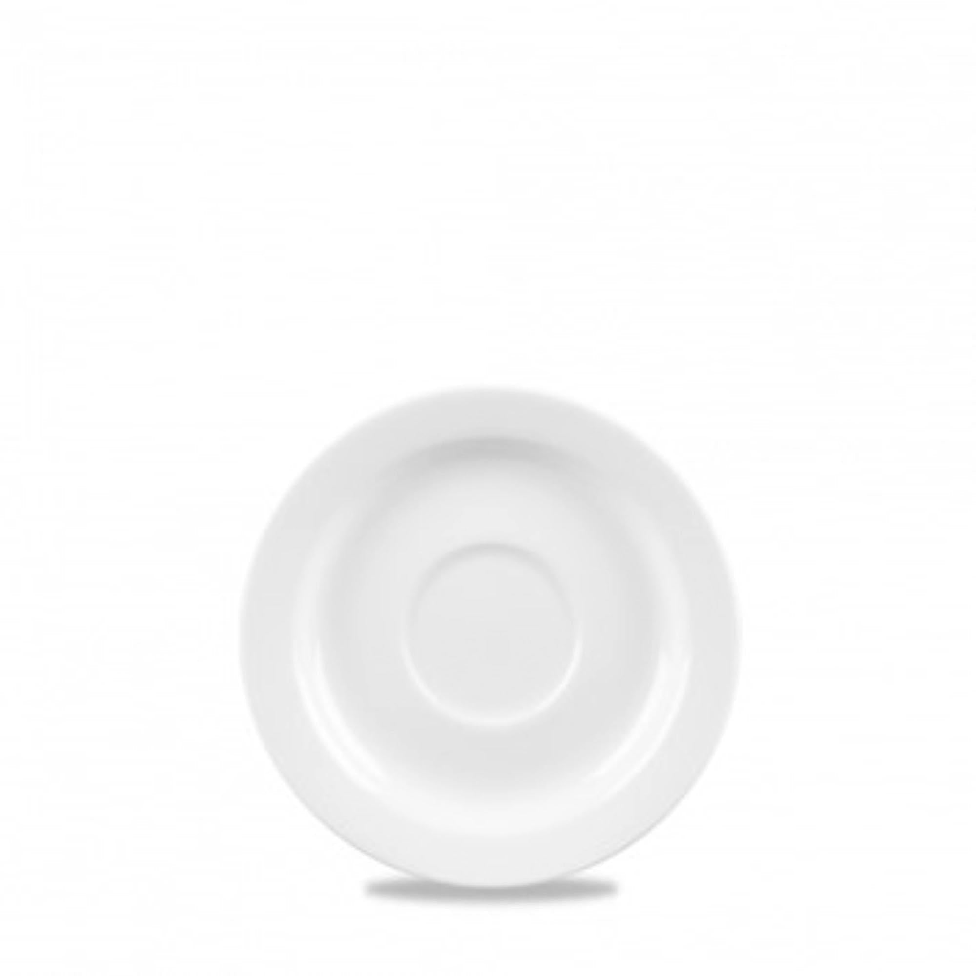 Elegante, langlebige Untertasse aus Porzellan, 12.8 cm, kratzfest, spülmaschinengeeignet, ideal für stilvolle Tischdekoration.