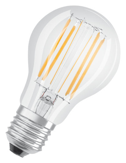 OSRAM LED-Lampe Retrofit Superstar Classic A E27 9.0W 1055lm dimmable clear Warm White in  präsentiert im Onlineshop von KAQTU Design AG. Leuchtmittel ist von OSRAM