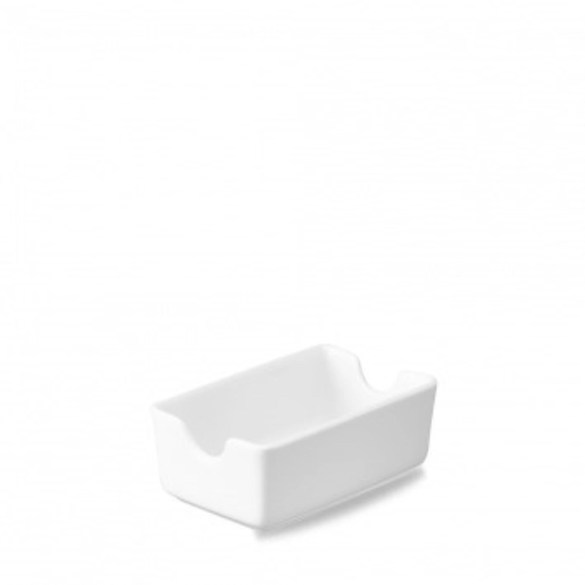 Whiteware white sugar bag holder 11.7x7.3cm