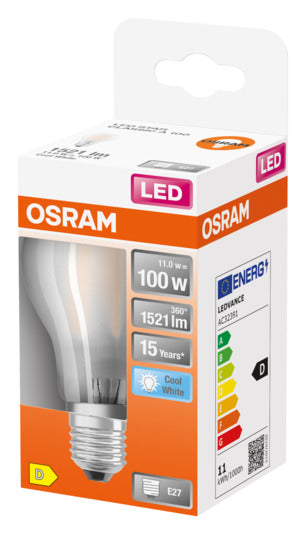 OSRAM LED-Lampe Retrofit Star Classic A E27 10.0W 1521lm frosted Cool White