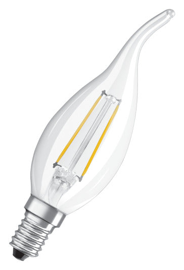OSRAM LED-Lampe Retrofit Superstar Classic BA E14 5.0W 470lm dimmable clear Warm White in  präsentiert im Onlineshop von KAQTU Design AG. Leuchtmittel ist von OSRAM