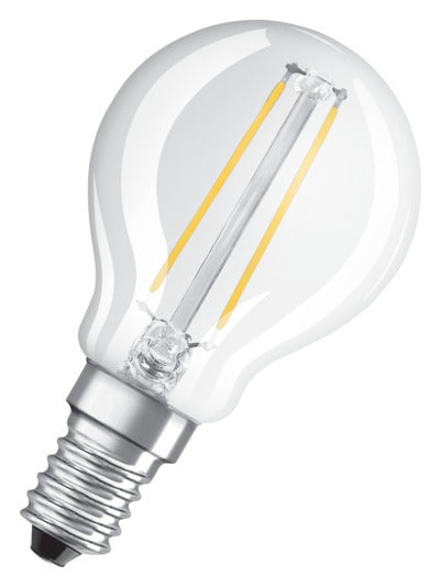OSRAM LED-Lampe Retrofit Star Classic P E14 2.5W 250lm clear Warm White in  präsentiert im Onlineshop von KAQTU Design AG. Leuchtmittel ist von OSRAM