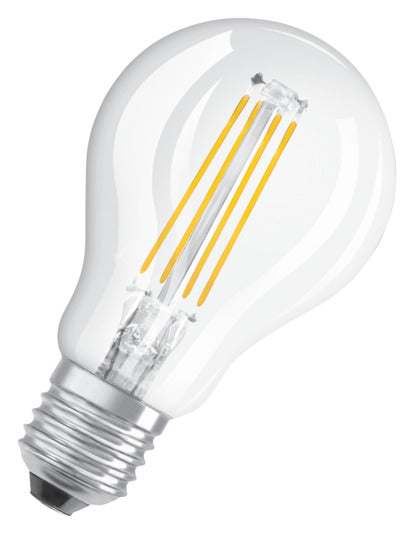OSRAM LED-Lampe Retrofit Superstar Classic P E27 5.0W 470lm dimmable clear Warm White in  präsentiert im Onlineshop von KAQTU Design AG. Leuchtmittel ist von OSRAM