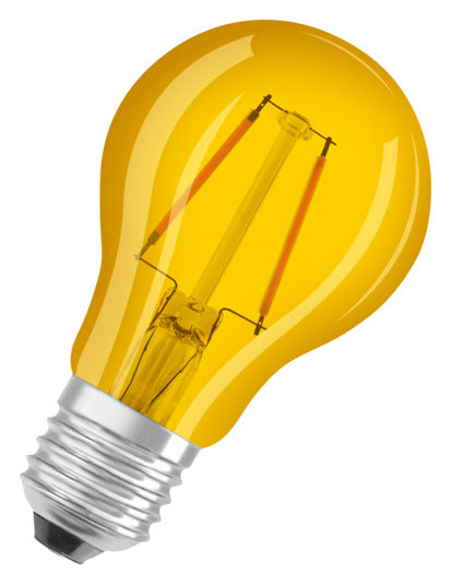 OSRAM LED-Lampe Star Classic A Décor E27 2.5W 235lm clear Yellow in  präsentiert im Onlineshop von KAQTU Design AG. Leuchtmittel ist von OSRAM