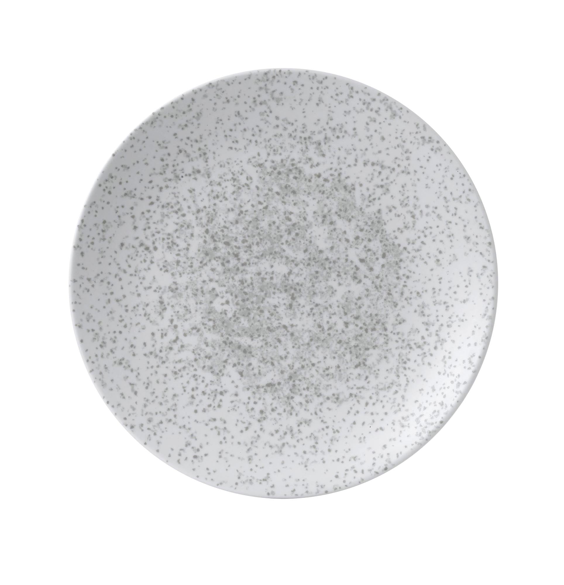 Eleganter, robuster Porzellanteller (29cm) in schlichtem Weiß. Ideal für Hauptgerichte, spülmaschinenfest, mikrowellengeeignet.