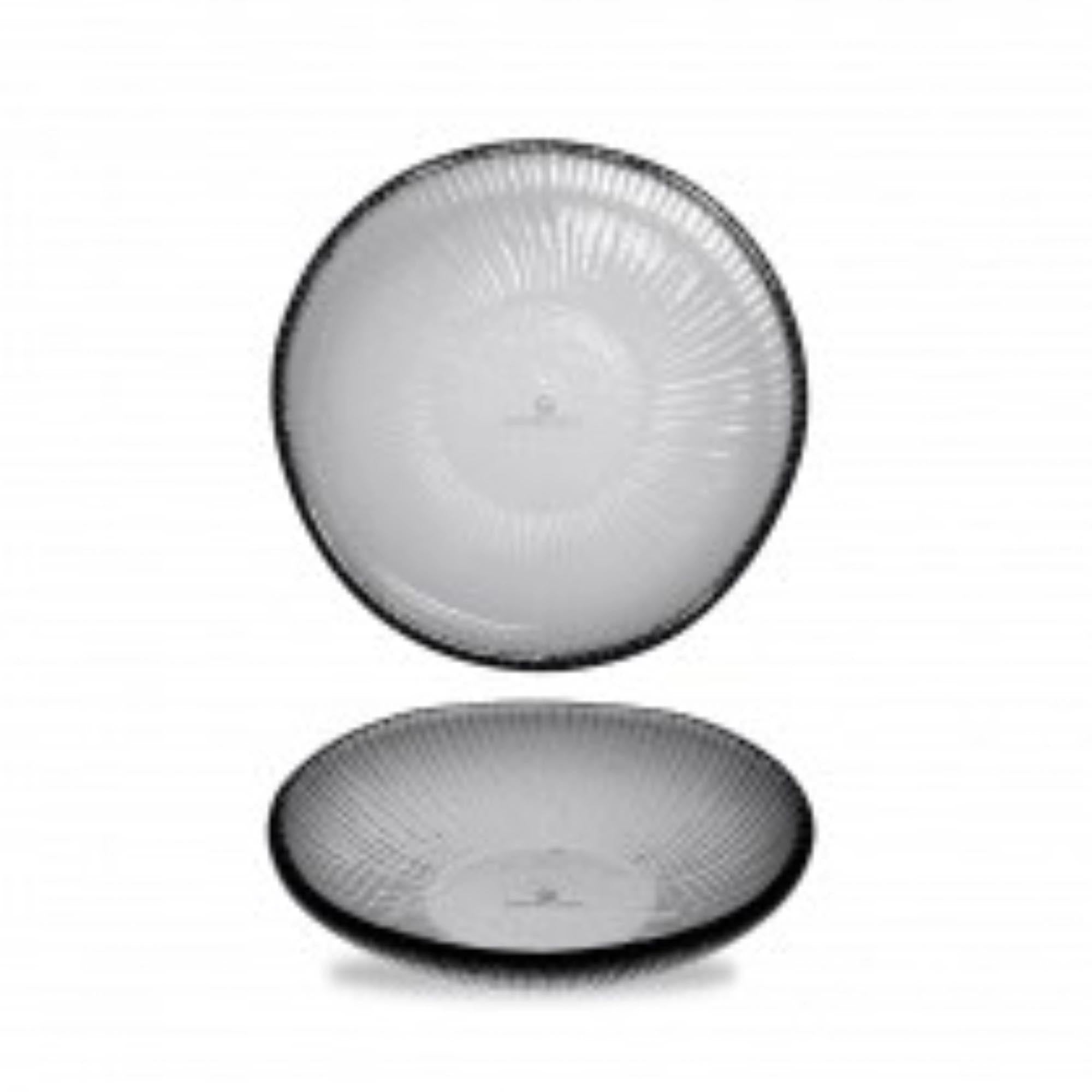 Bol en verre à poussière organique en bambou autour de 17 cm 26.5cl