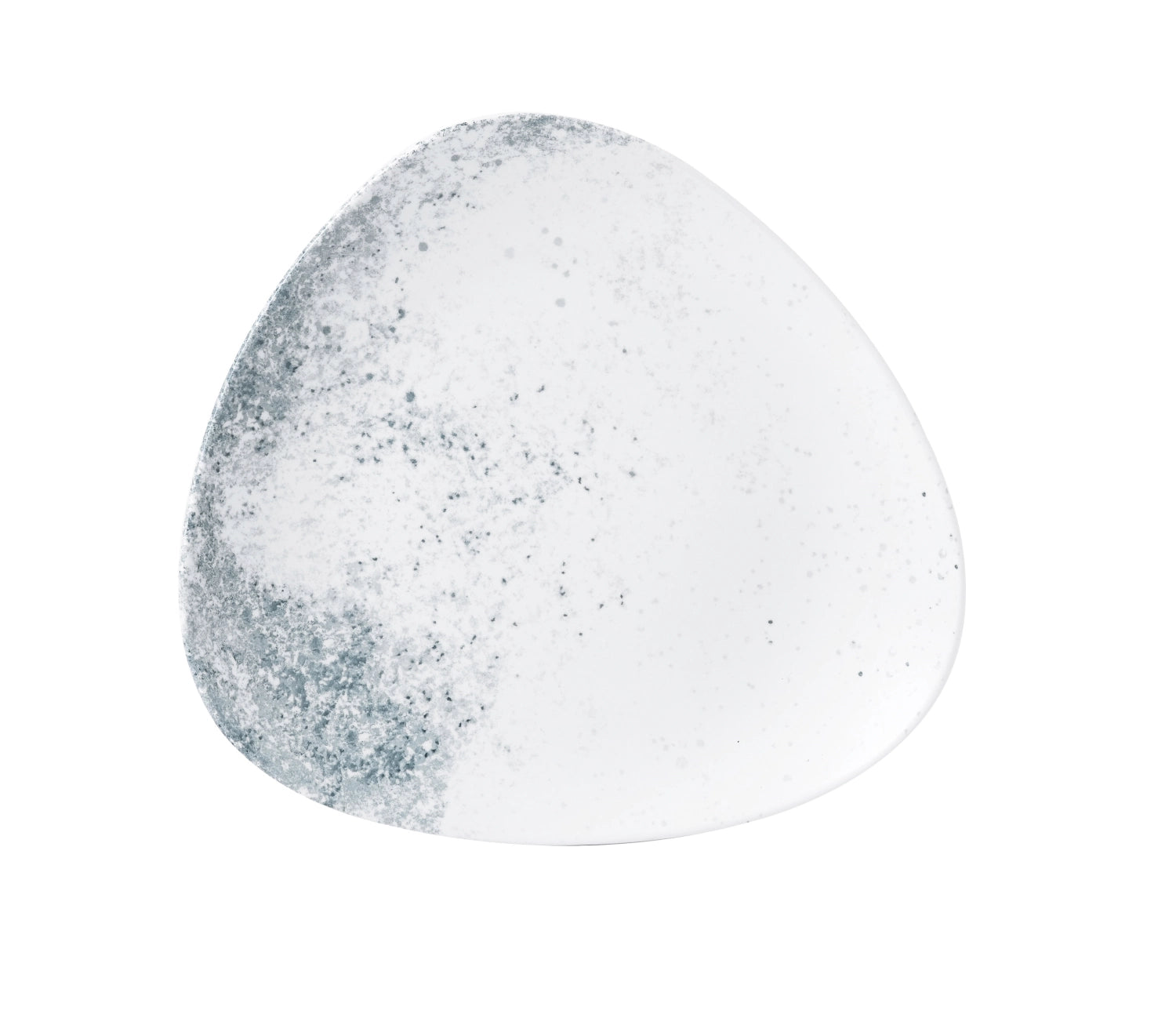 S.P. Assiette plate triangulaire Haze Blue 26,5 cm