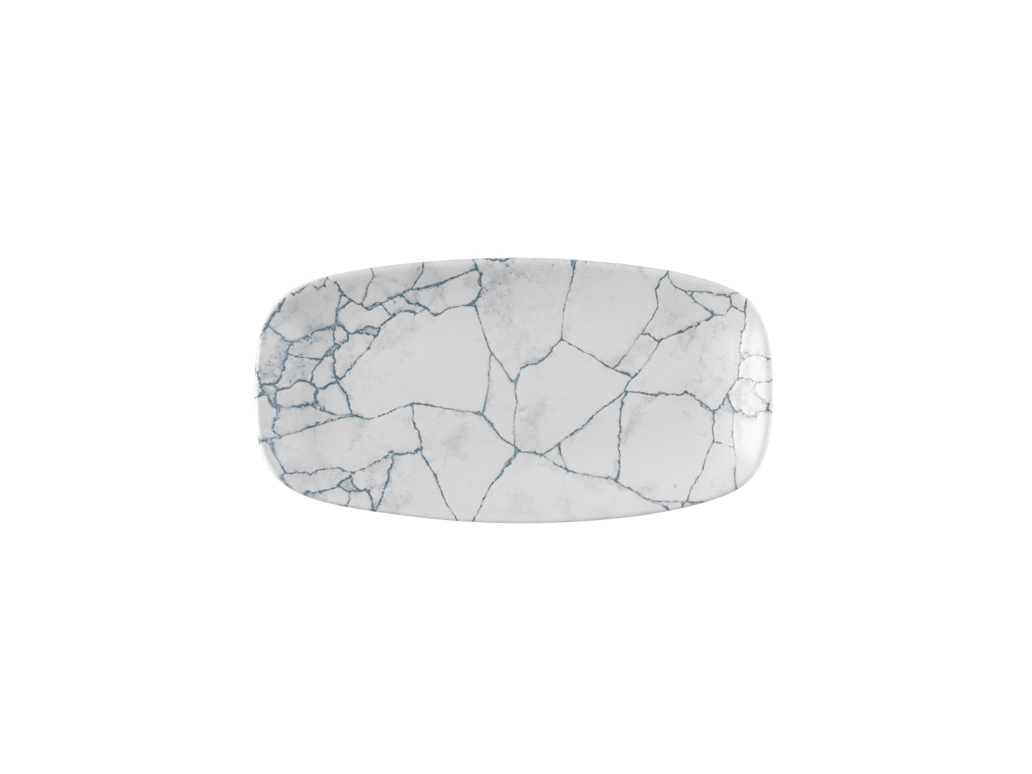 S.PAssiette Kintsugi Gris Perle 29,8x15,3cm