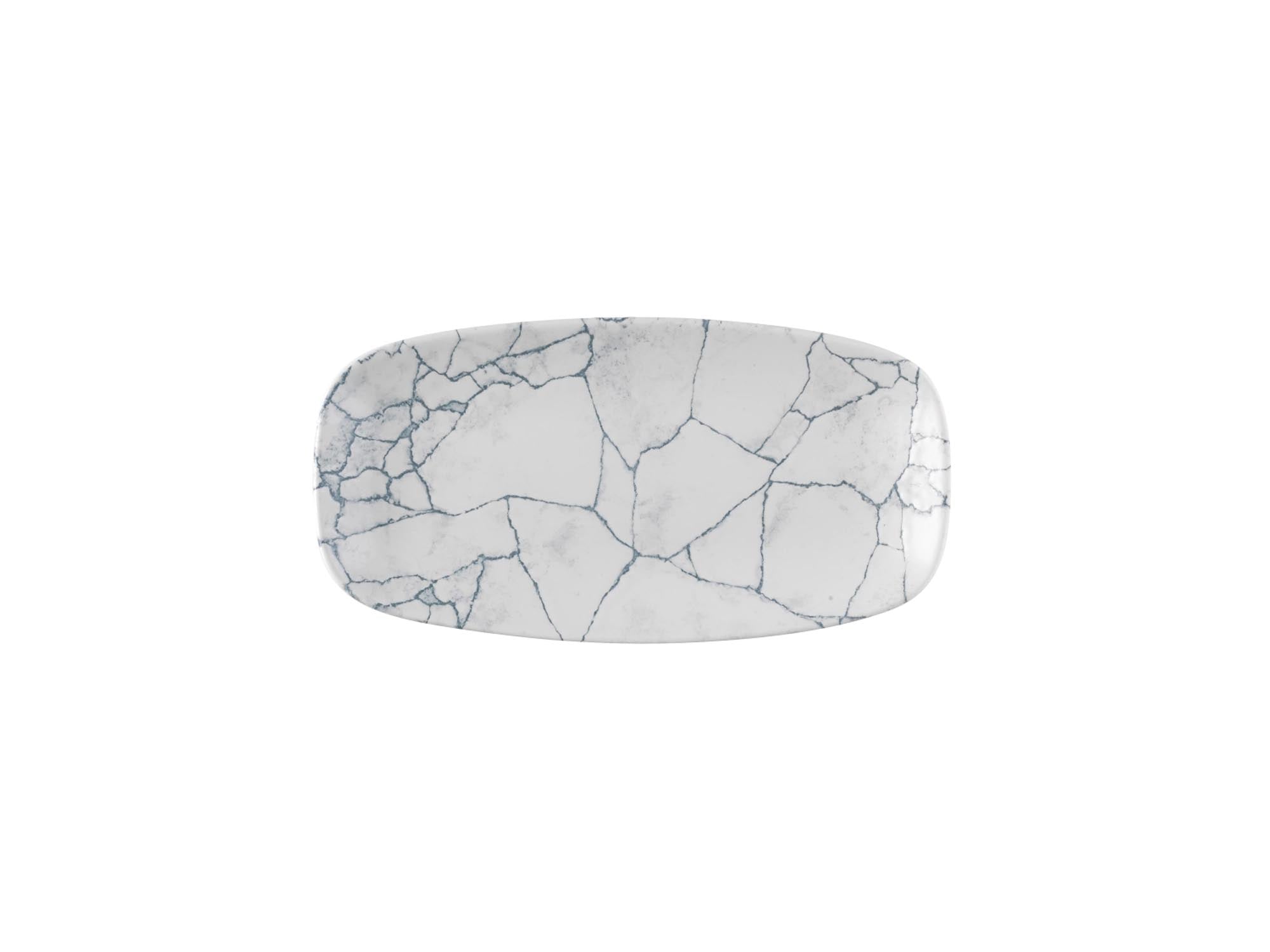 S.P. Kintsugi Pearl Gray plate 29.8x15.3cm